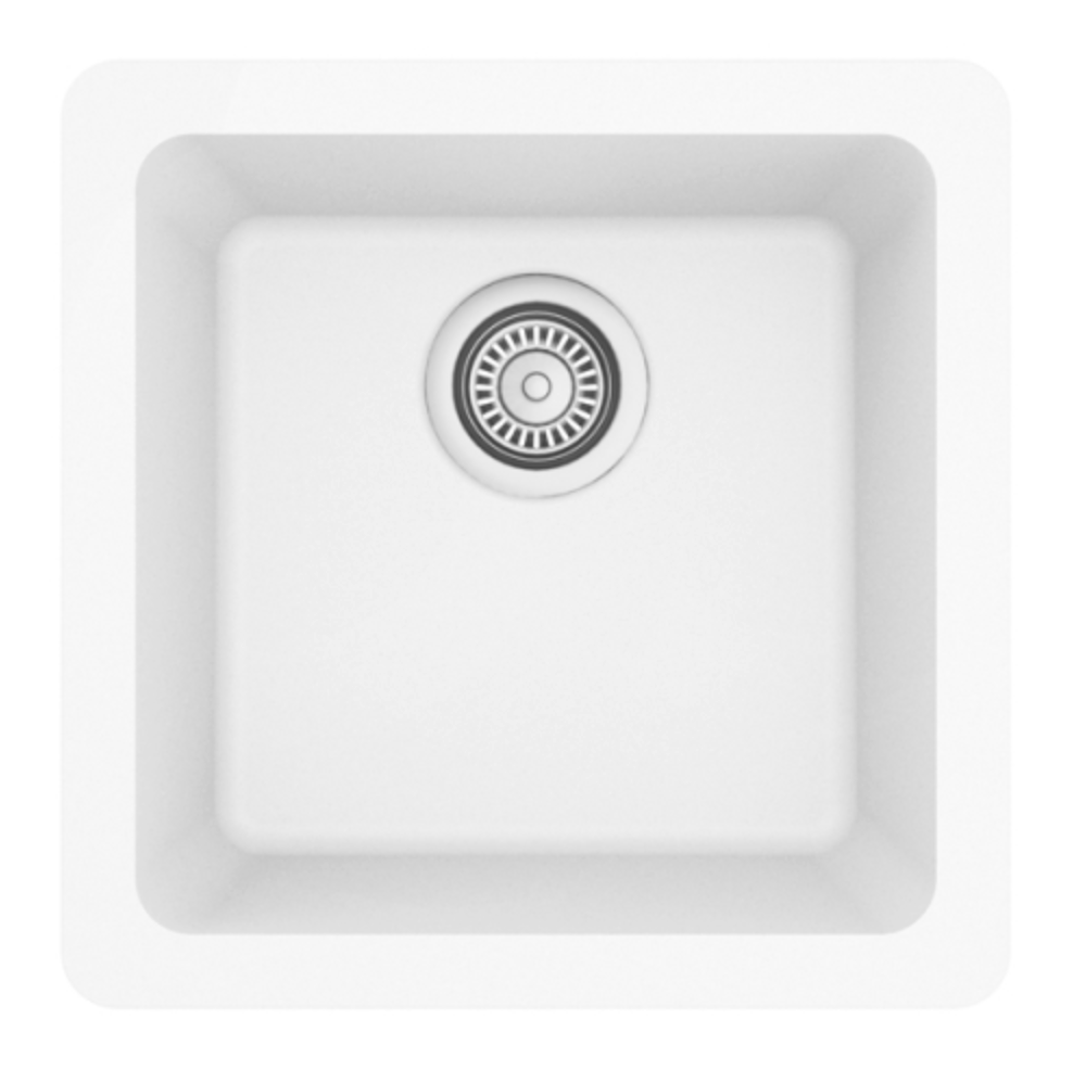 Karran 14" Large Bar Quartz

Available in White (shown here), Black, Brown, Concrete, Gray and Bisque.