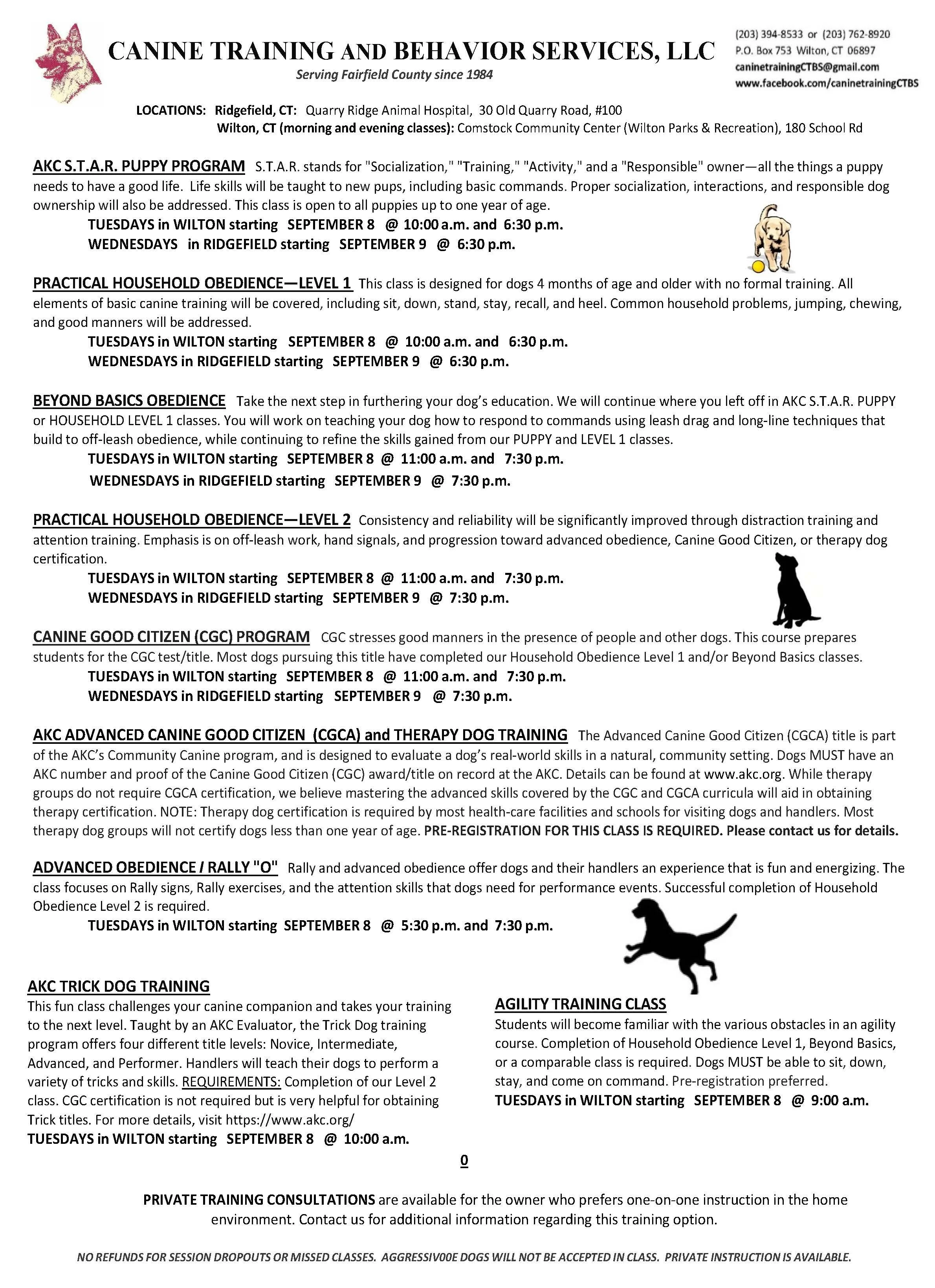 ctbs september 2026 schedule