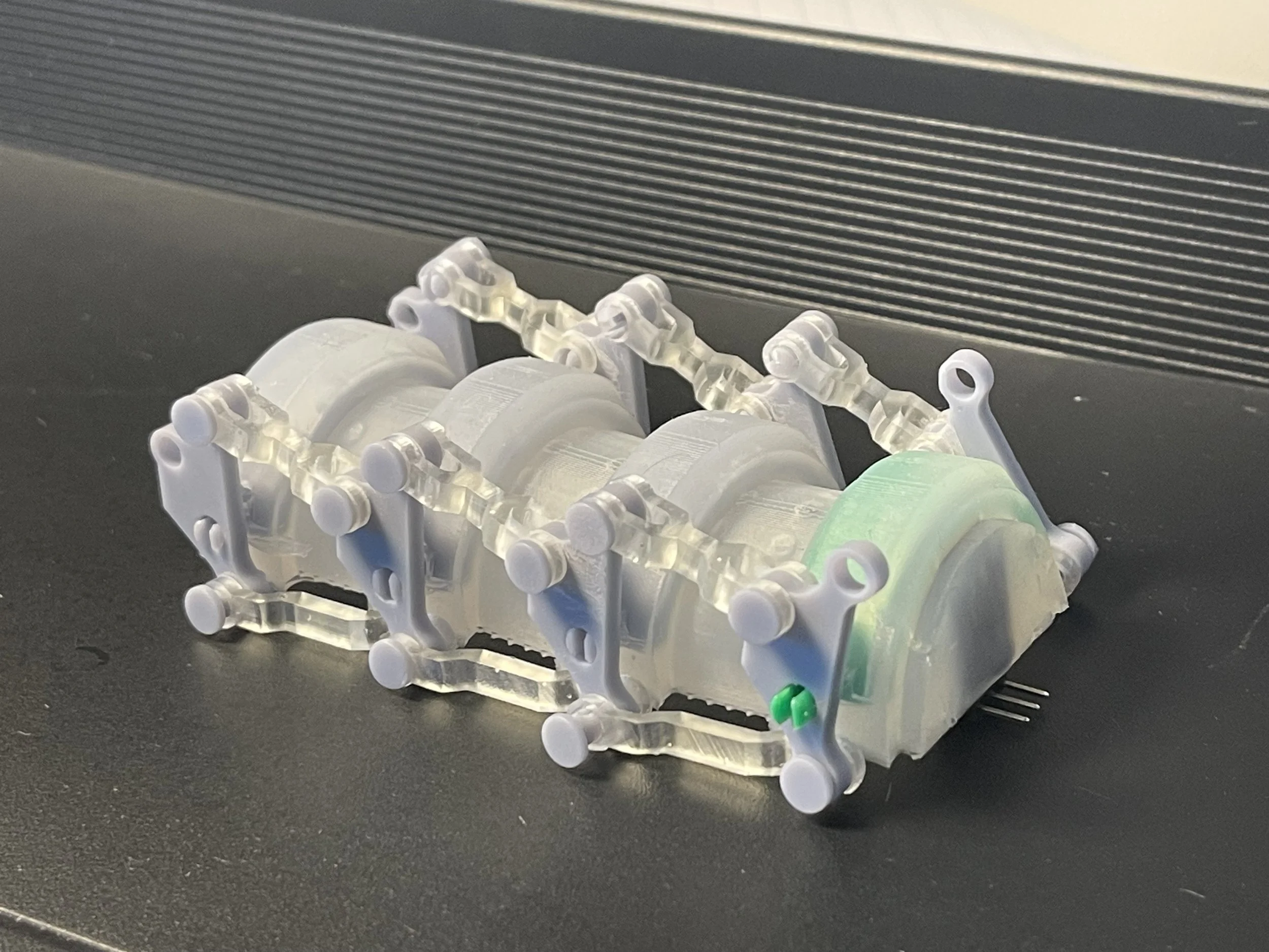 Soft Gripper Actuated by Exoskeletons