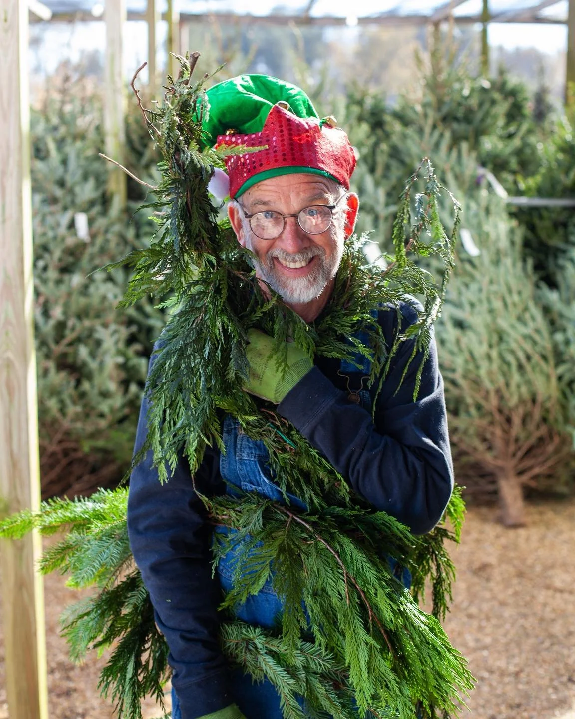 A little throwback from a past Christmas season. Kevin wants to help you pick out some garland, a wreath, and a beautiful tree! Bring your tree stand and we'll put it on for you!
