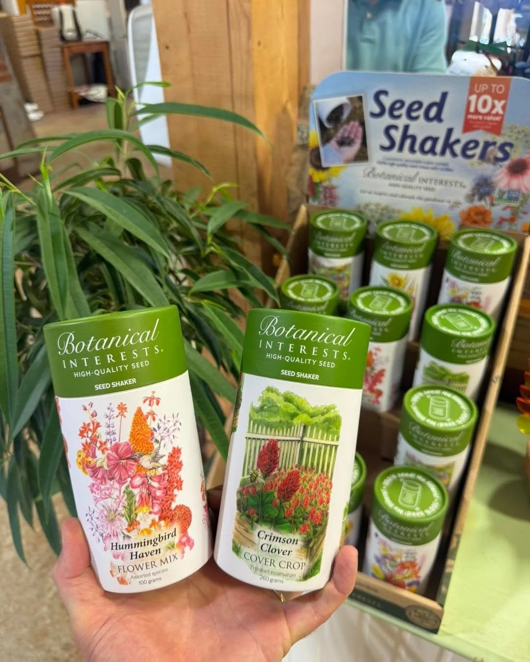 New seed shakers will help cover more area than ever before!