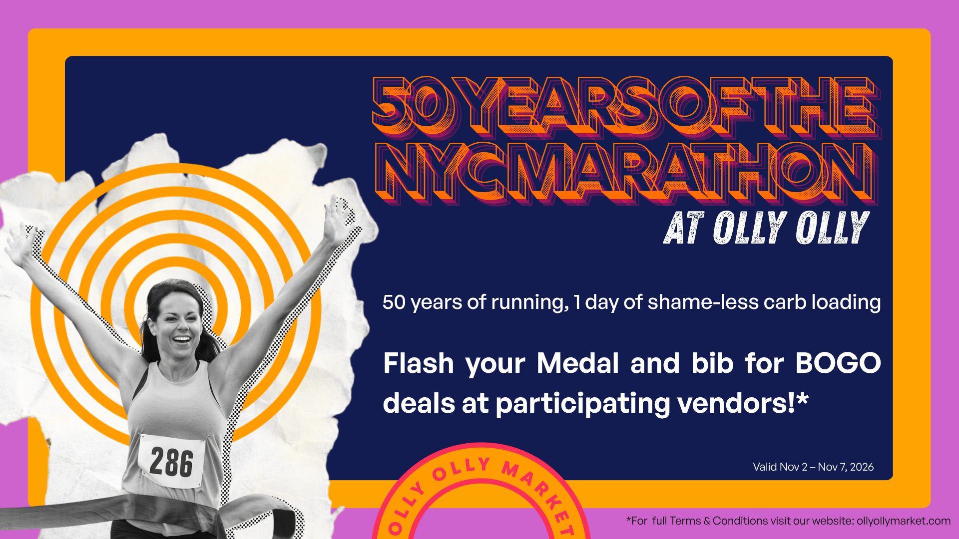 50 Years of the NYC Marathon at Olly Olly