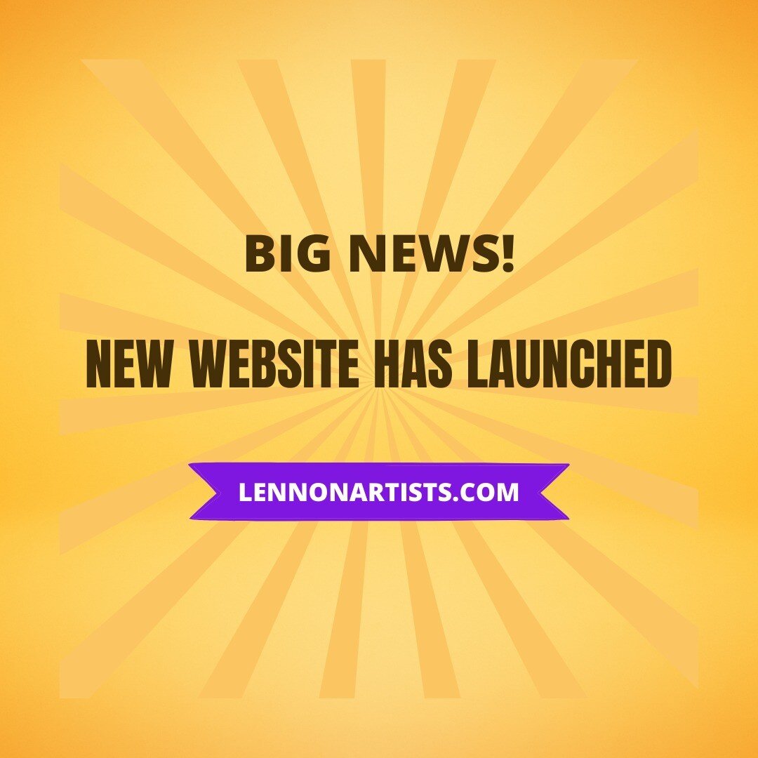 I'm excited to announce my newly designed website! Visit lennonartists.com to see my latest original creations and portfolio.