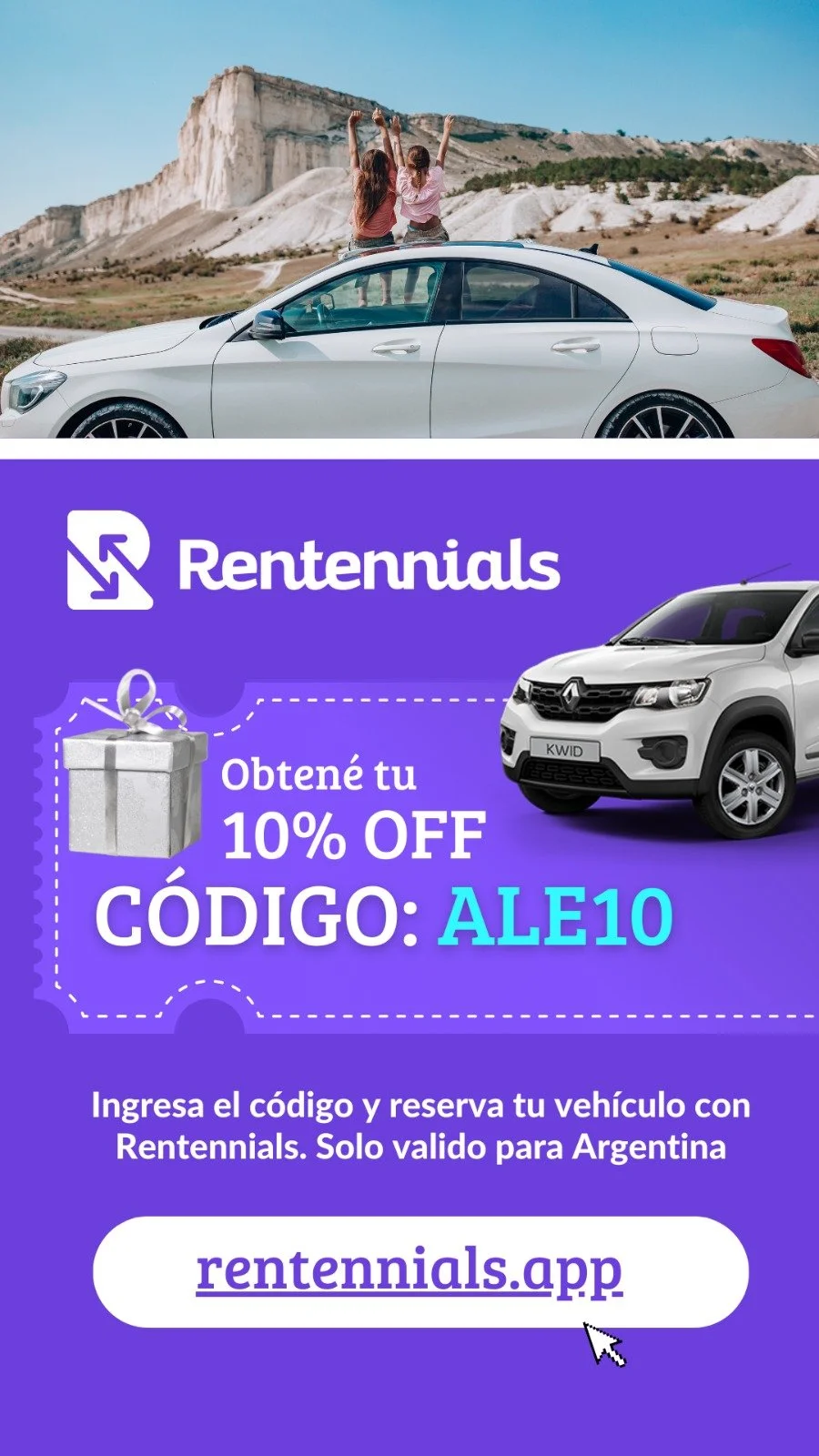 Rentennials: opiniones y experiencia real alquilando auto en Argentina.