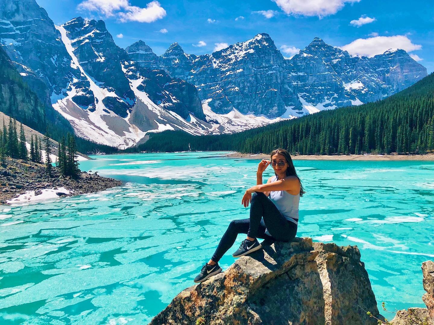 Check out my top tips for maintaining routine while remote working so you won&rsquo;t need a vacation from your workcation in @entrepreneur msg. And with Memorial Day coming up, head to my favorite May destination to work remote - banff national park