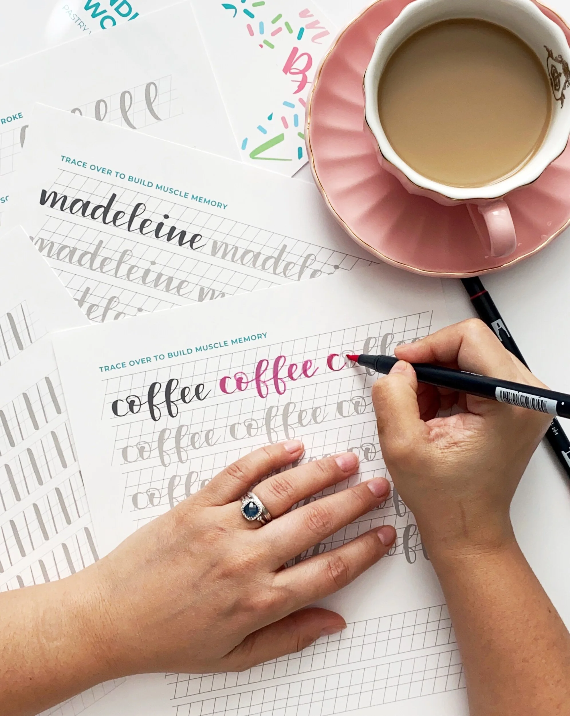 Brushlettering Pastry Words Video Course