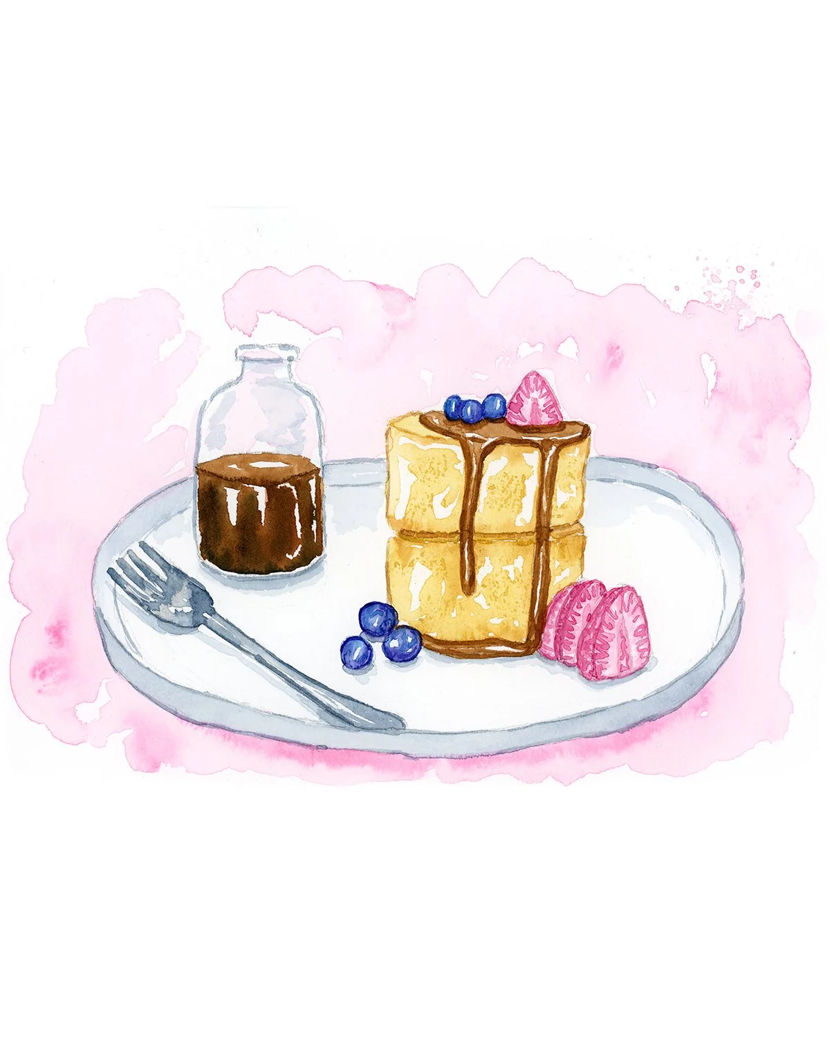 Soufflé Pancakes Drawing Recipe 