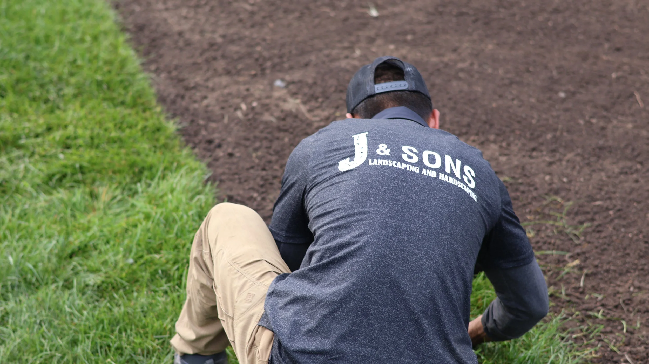 Sod installation with a perfect grading leveling in Eden Prairie, MN