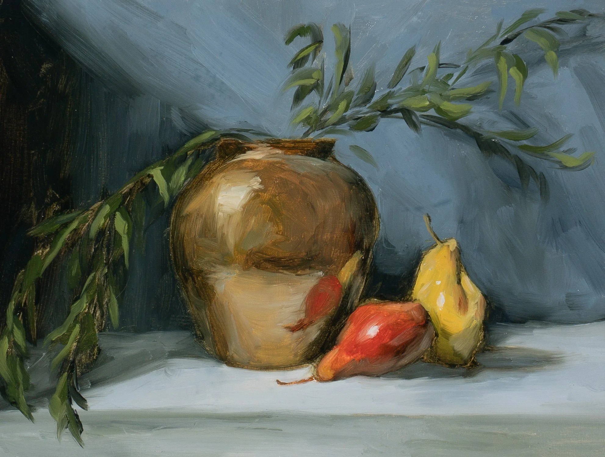 hampton-watts-still-life-with-pears-and-brass-vase-original-oil-painting-12x16.jpg