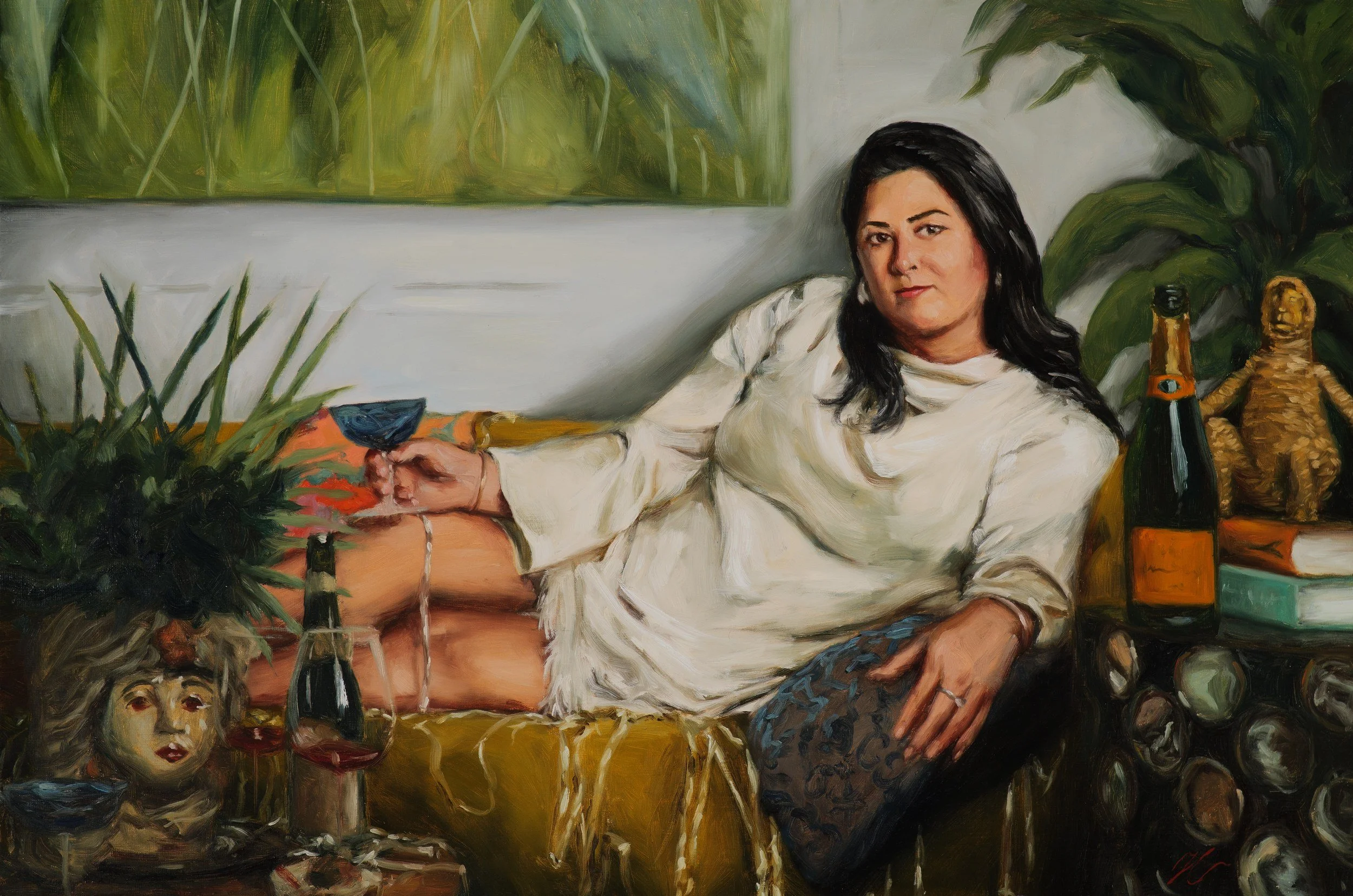 Stephanie. Oil, 24 x 36 in, 2026.