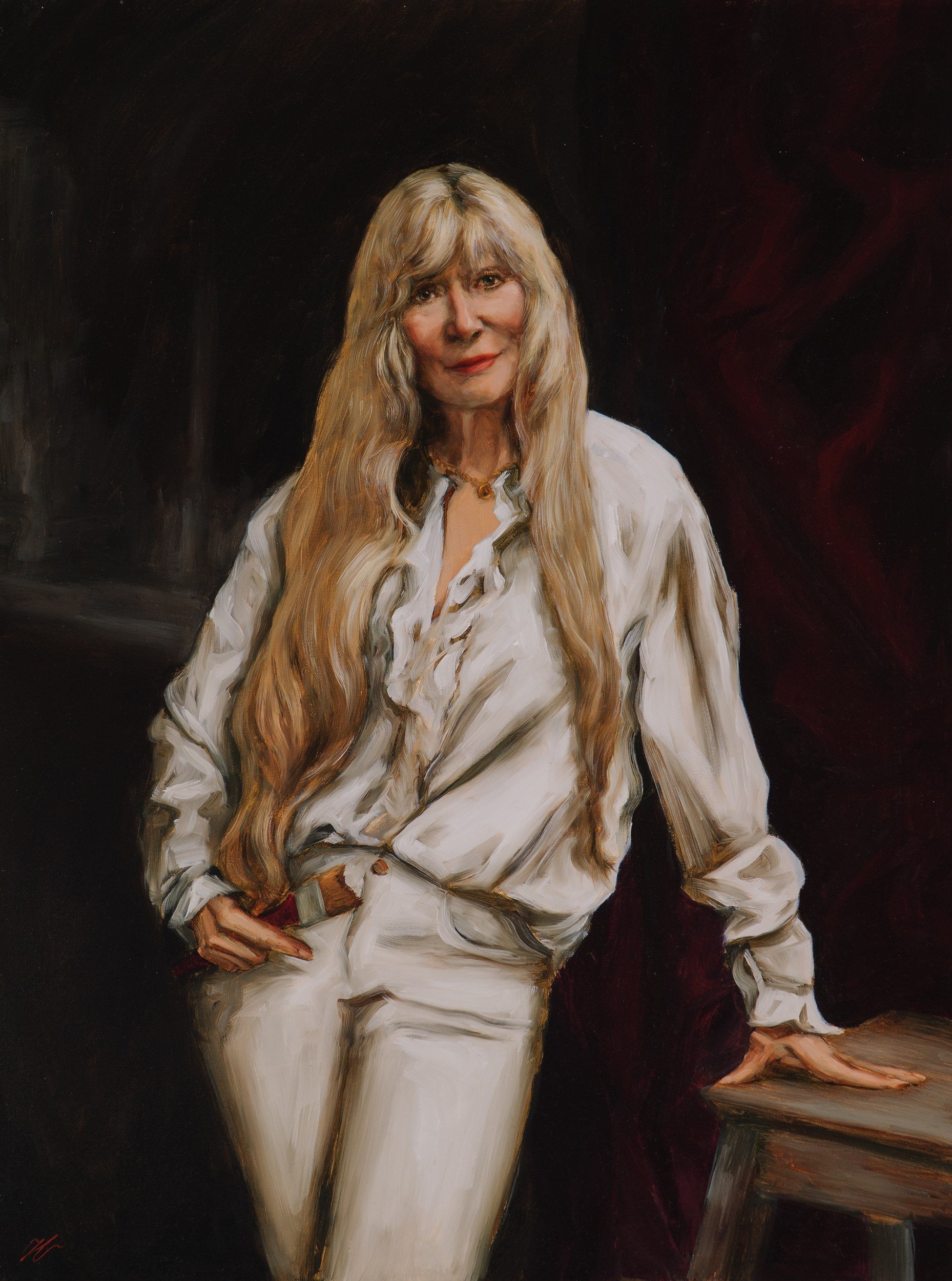 Bellamy. Oil, 40 x 30 in, 2025.