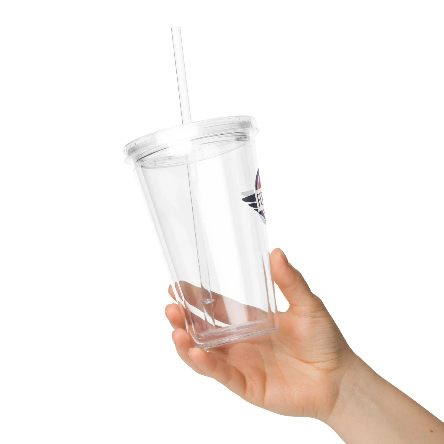 Clear plastic tumbler  Fly Corps Aviation