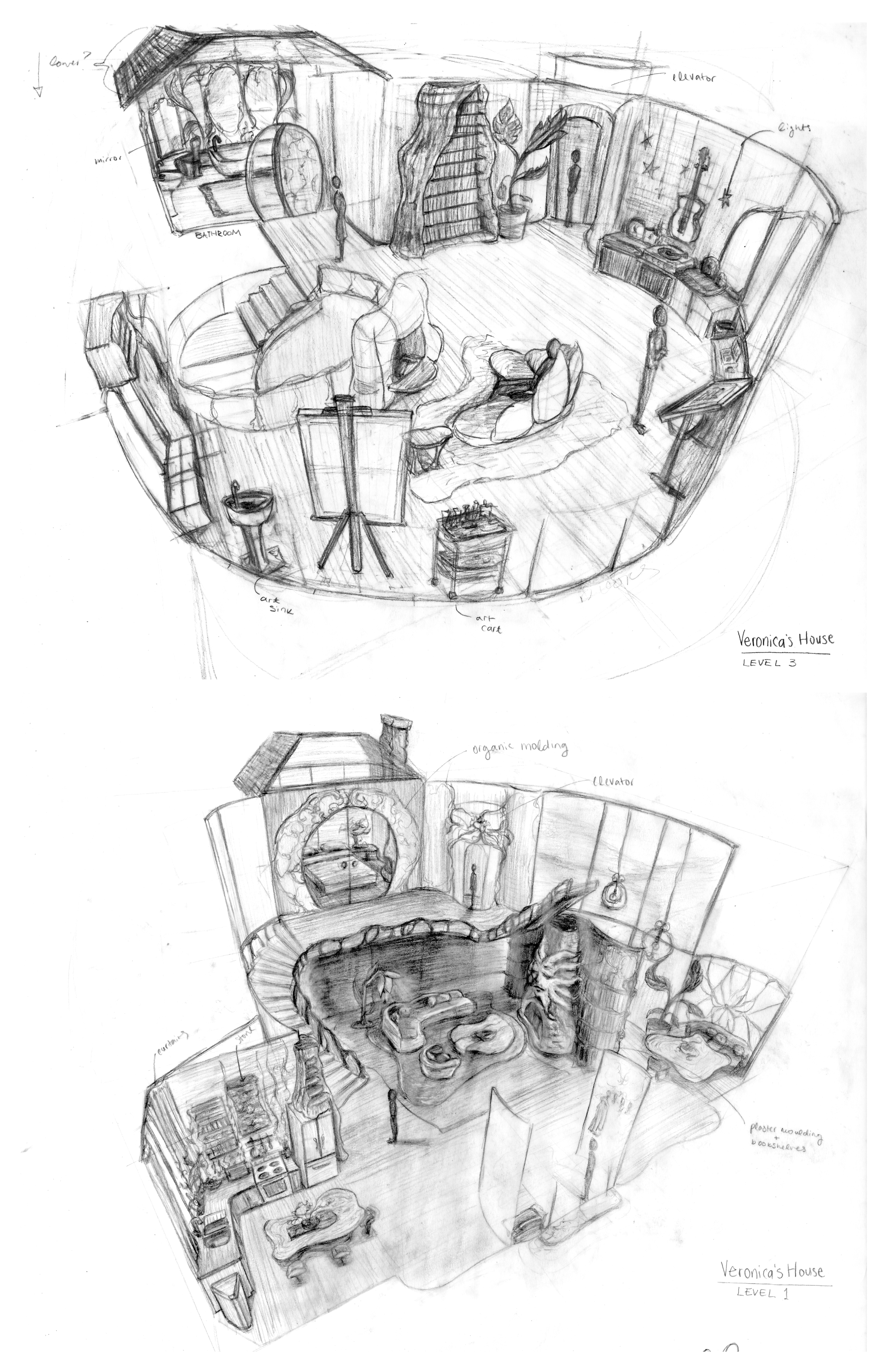 Dream Studio Perspective Sketches, 2025