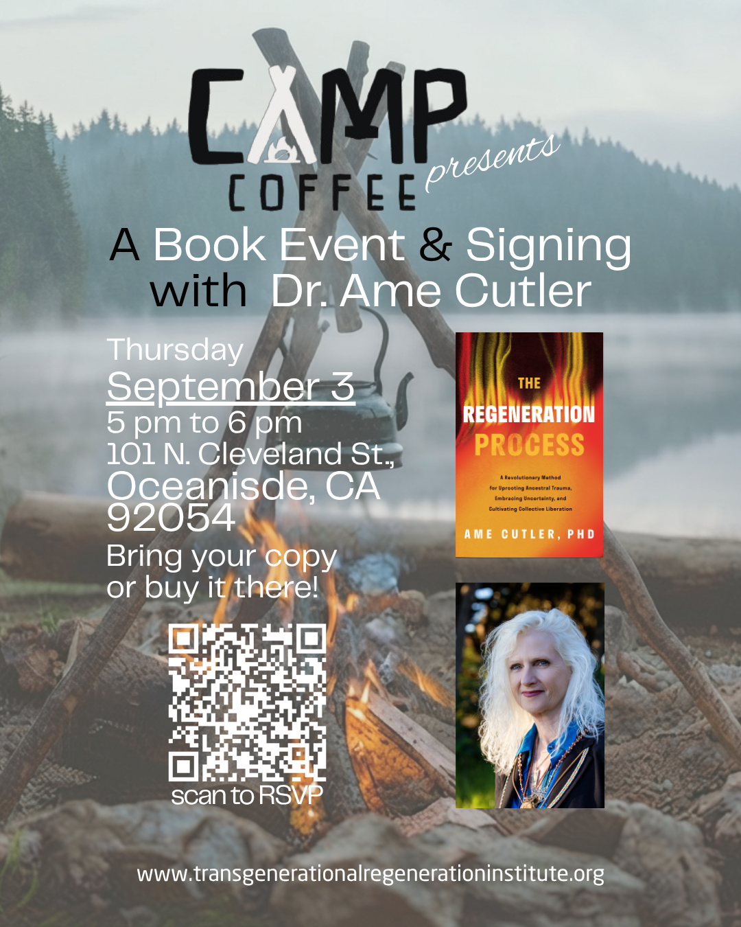 Book Event & Signing  at  Camp Coffee Company