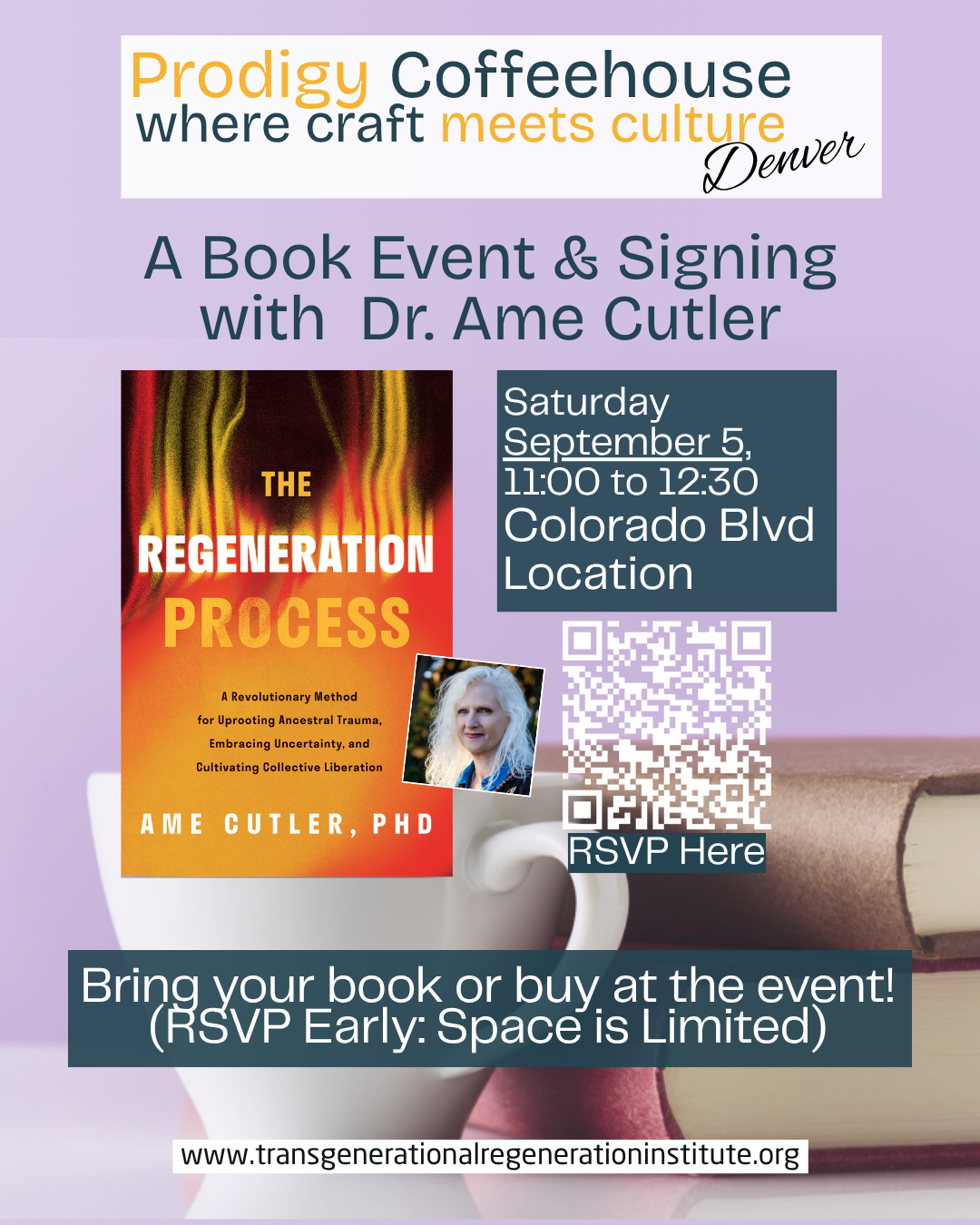 Book Event & Signing at  Prodigy Coffeehouse