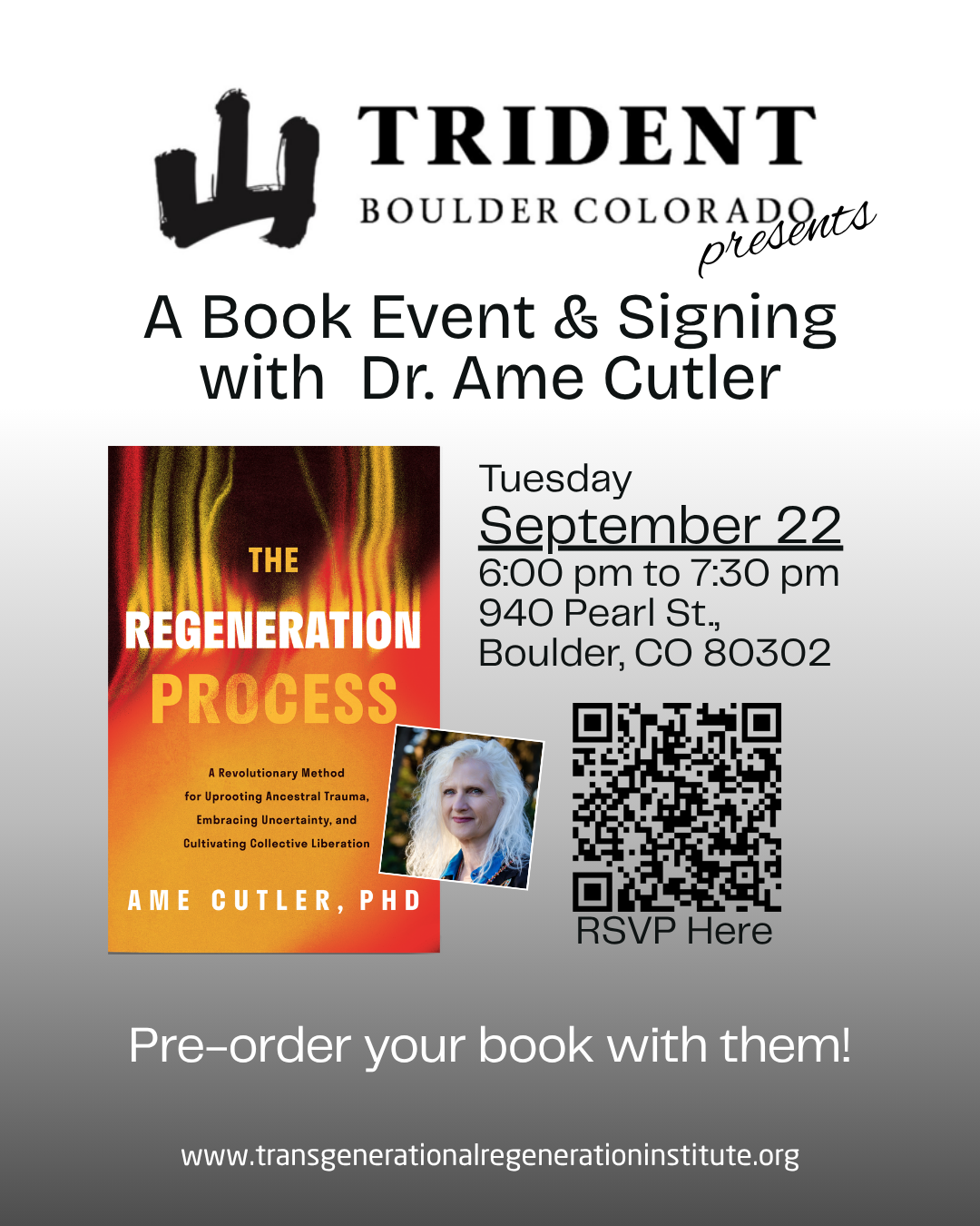 Book Event & Signing at Trident Booksellers & Cafe
