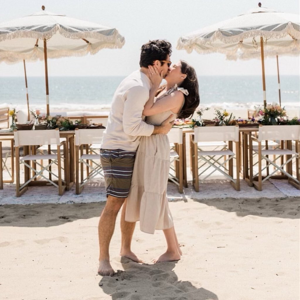 Had our first outing last Sunday since becoming parents to celebrate the engagement of the incredible @valoriedarling and @bliss.beach (who are also the talent behind the amazing photography and beach set up). Such an incredible day celebrating the m