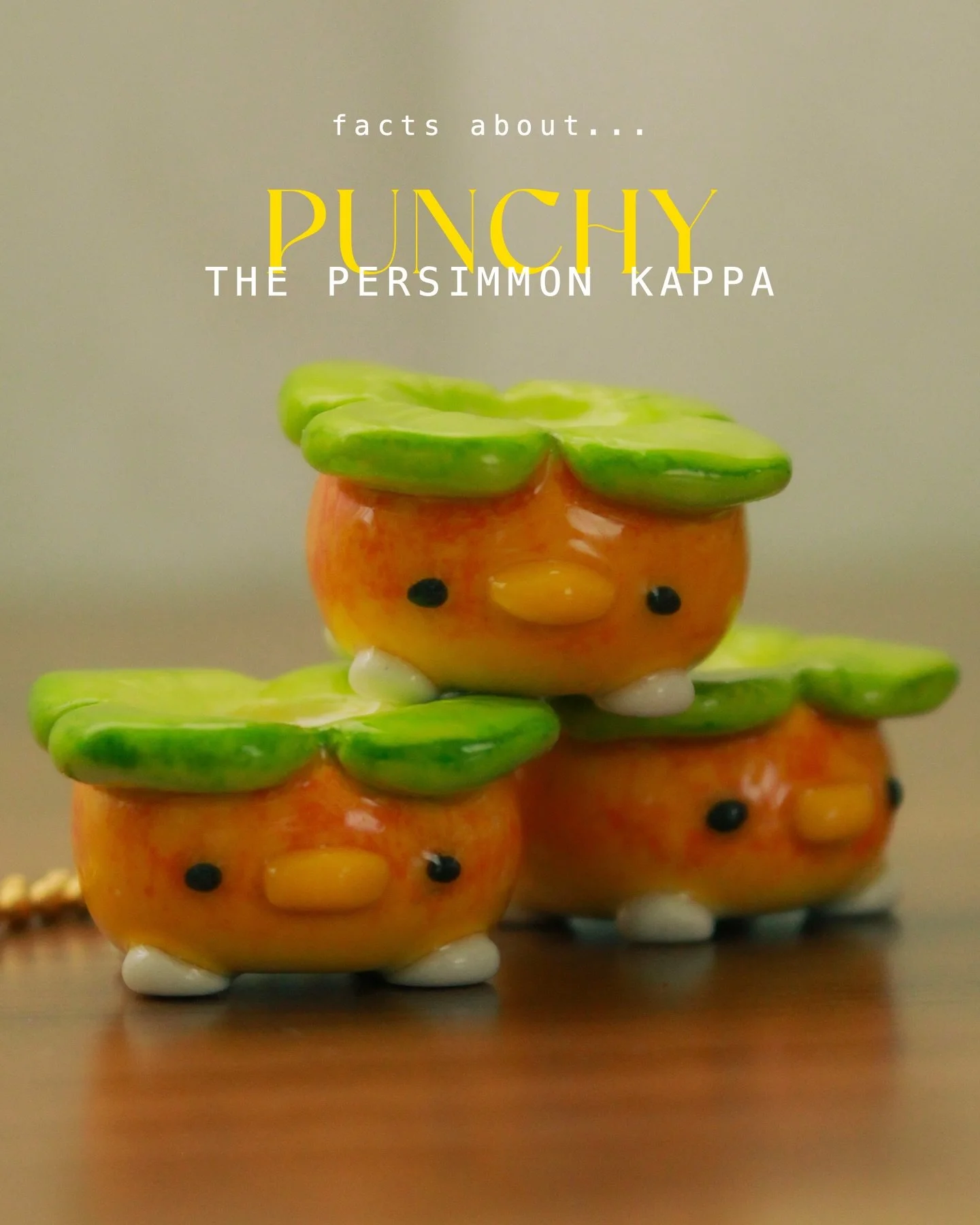 Comment if you would adopt a little Punchy persimmon!🧡
New cute &amp; cozy worry stone charms coming soon to Haroodles.com! ʕ&bull;ᴥ&bull;ʔ.✦ ݁˖🍃⊹ ࣪ ˖

SHOP UPDATE || FEB 17 @ 12:30PM HST‼️

I love how these little Punchy charms turned out! I&rsquo