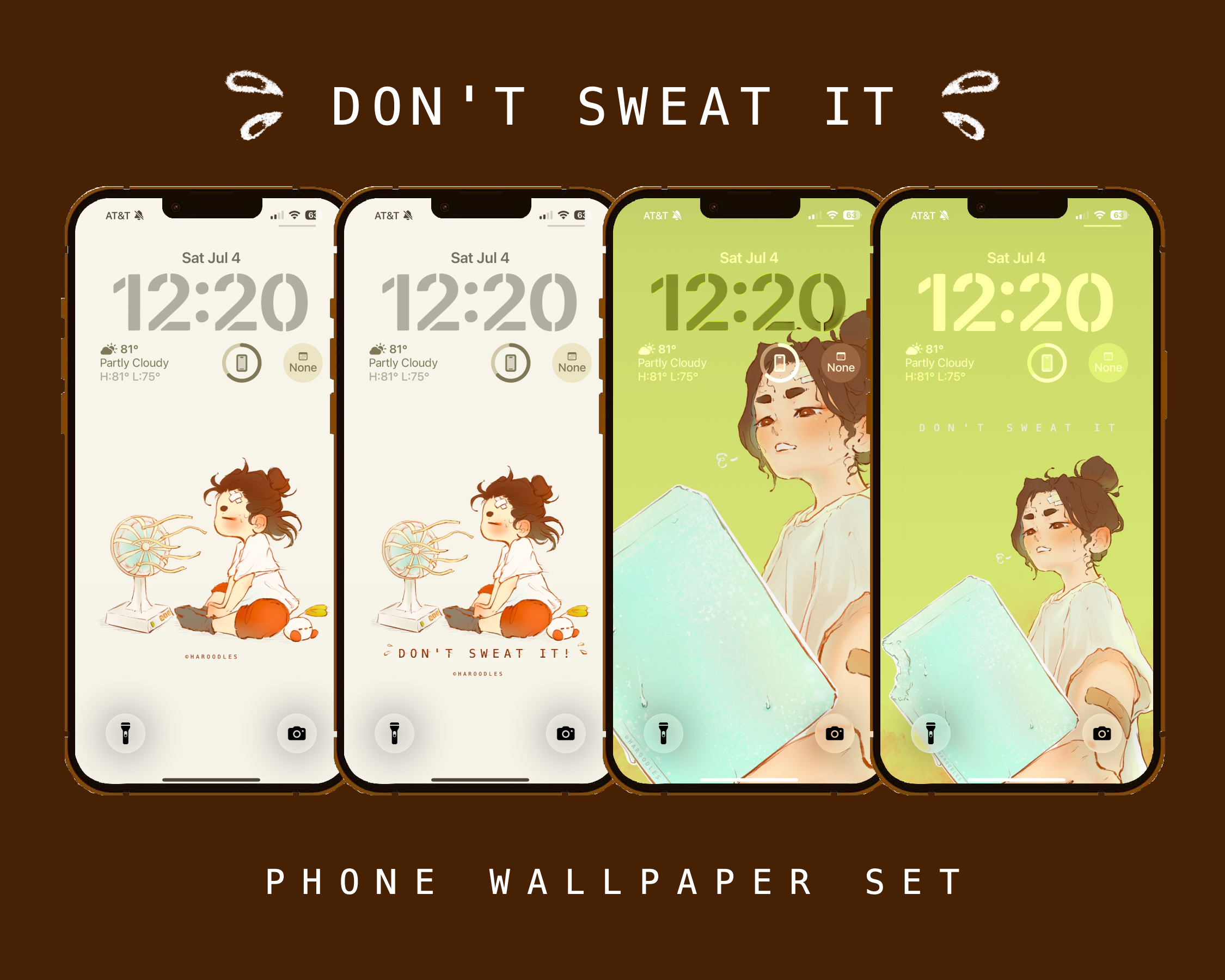 Don’t Sweat It | Wallpaper Set