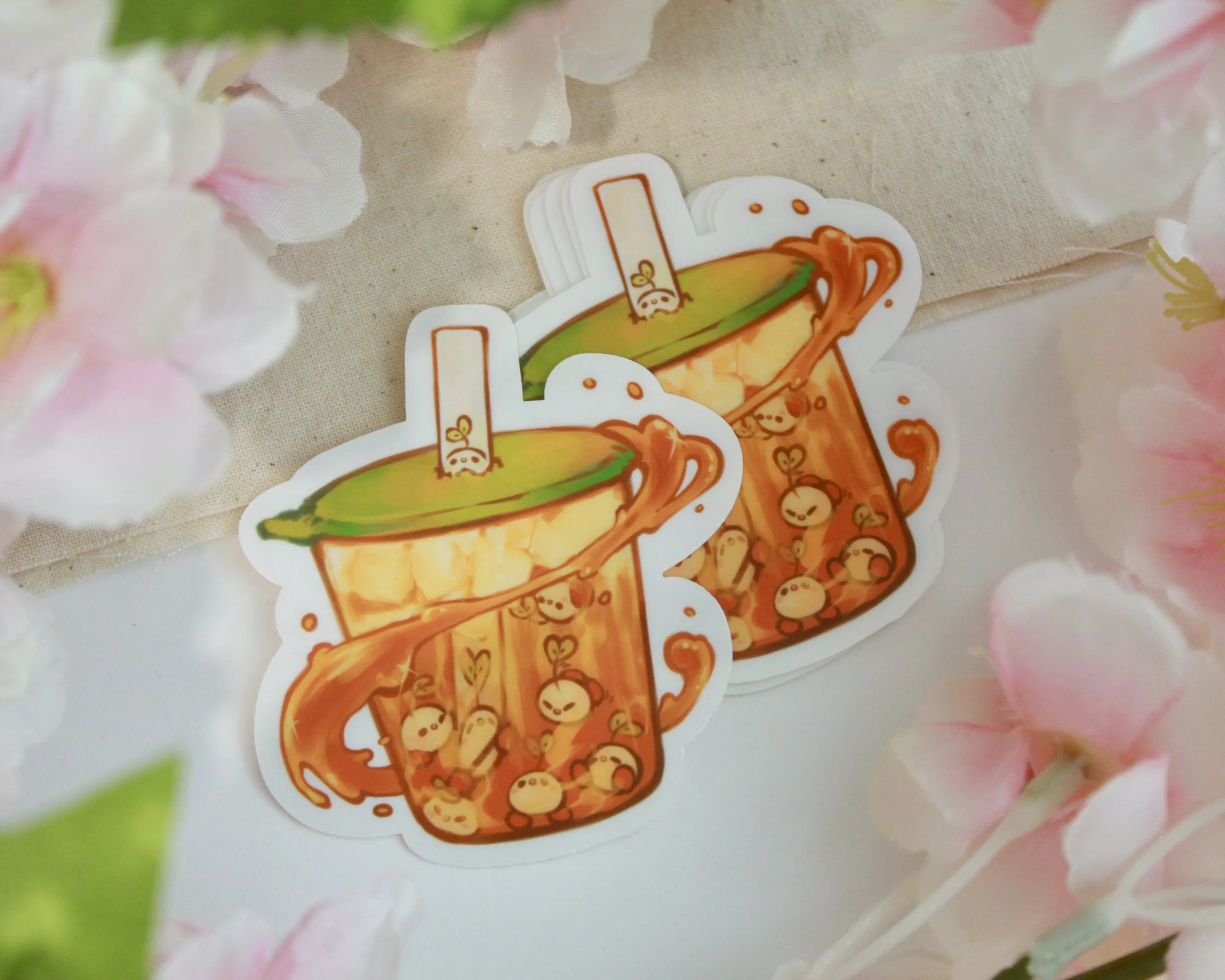 Hungry Daruma Sticker Set Cute Japanese Matte Stickers — Haroodles