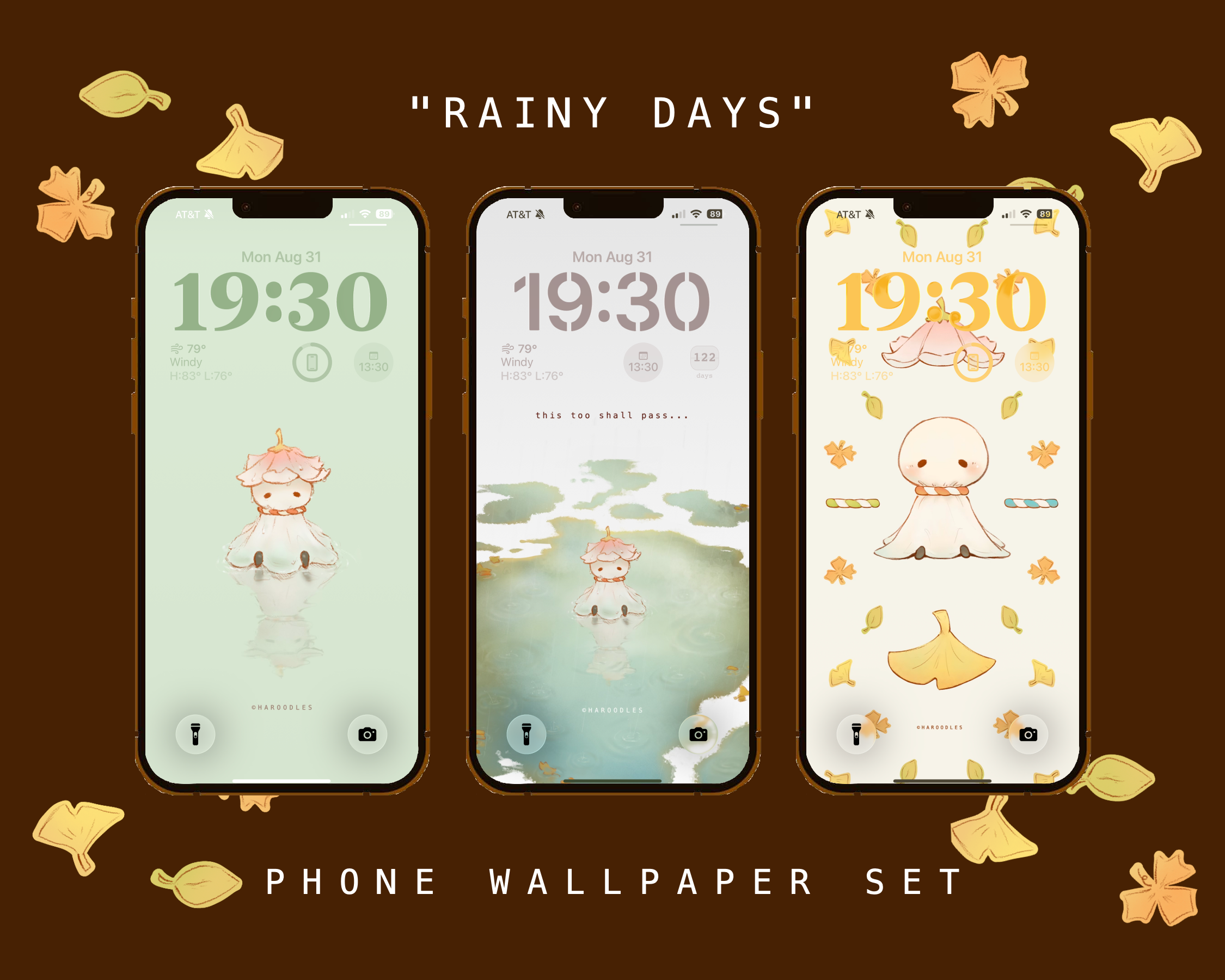 Rainy days - Wallpaper Set