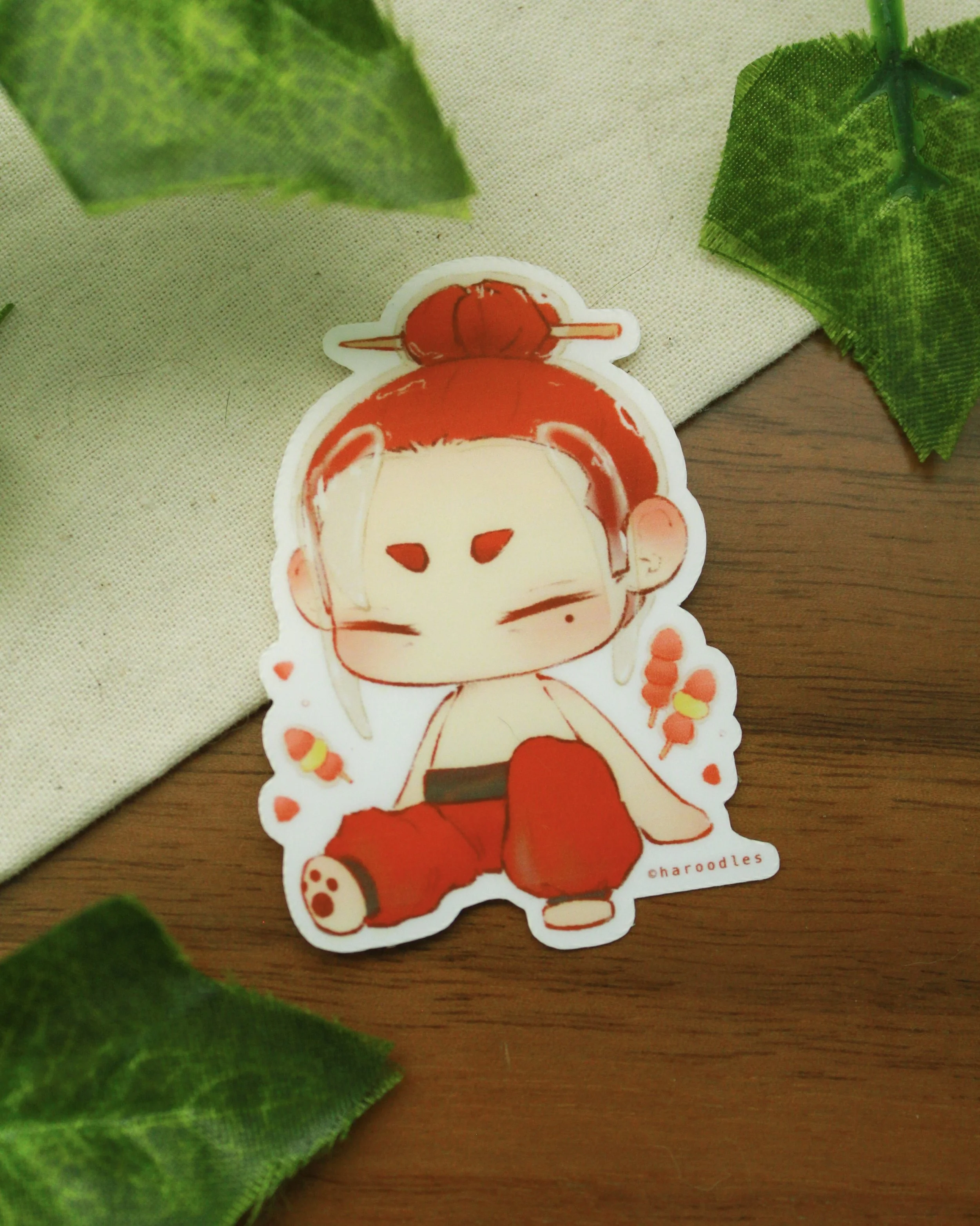 Strawberry Tanghulu Boy - Matte Sticker