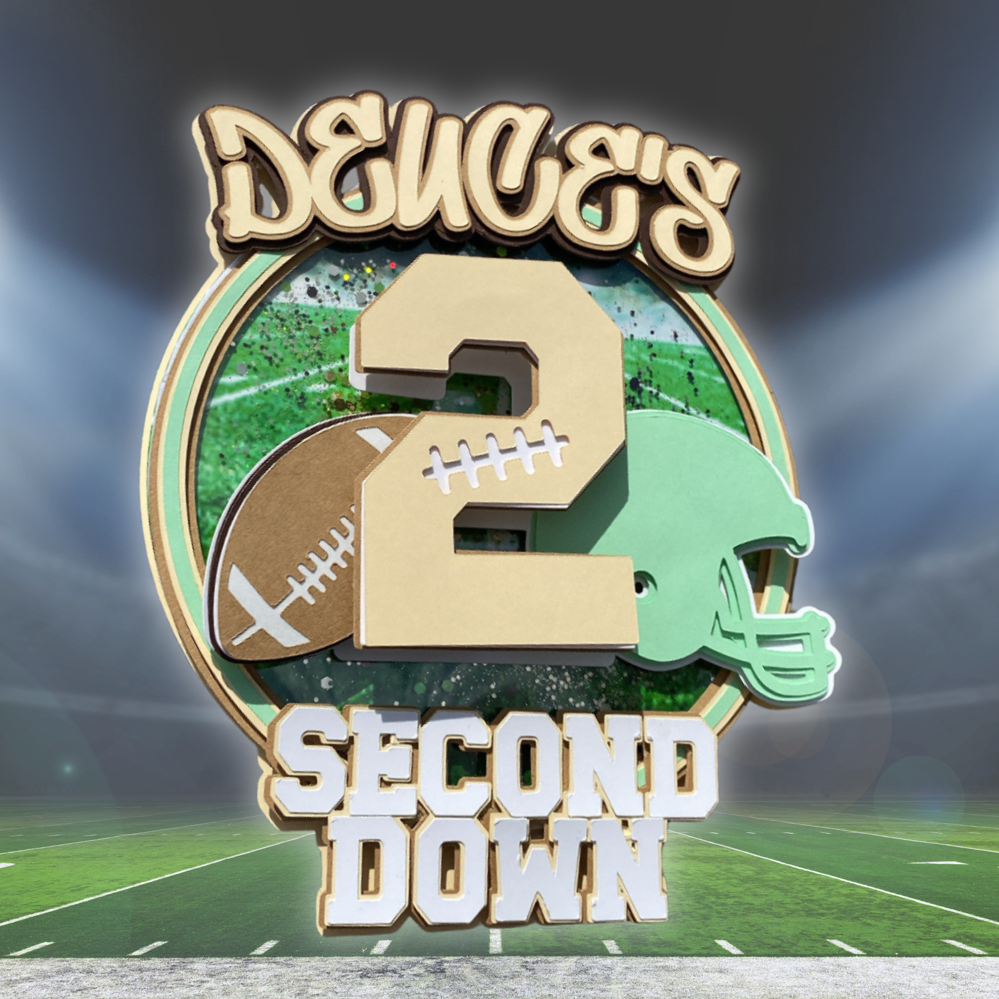 Football Cake Topper