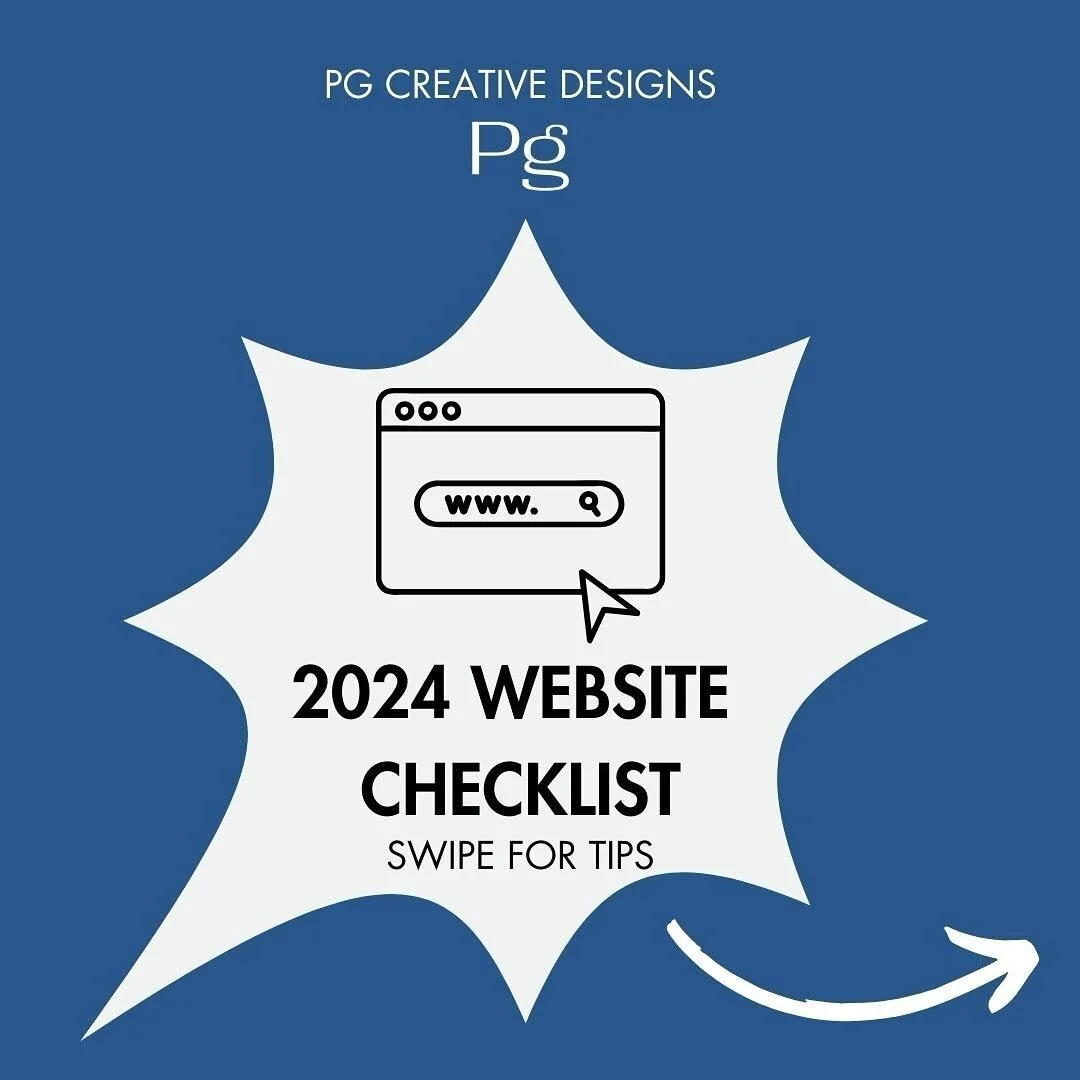 Are you ready for 2024?! Here are our 4 tips to make sure that your website is in tip top shape for the new year πΎβ¨
Need help updating your website? Click the “Book Now” button in our profile to zoom in with us π
