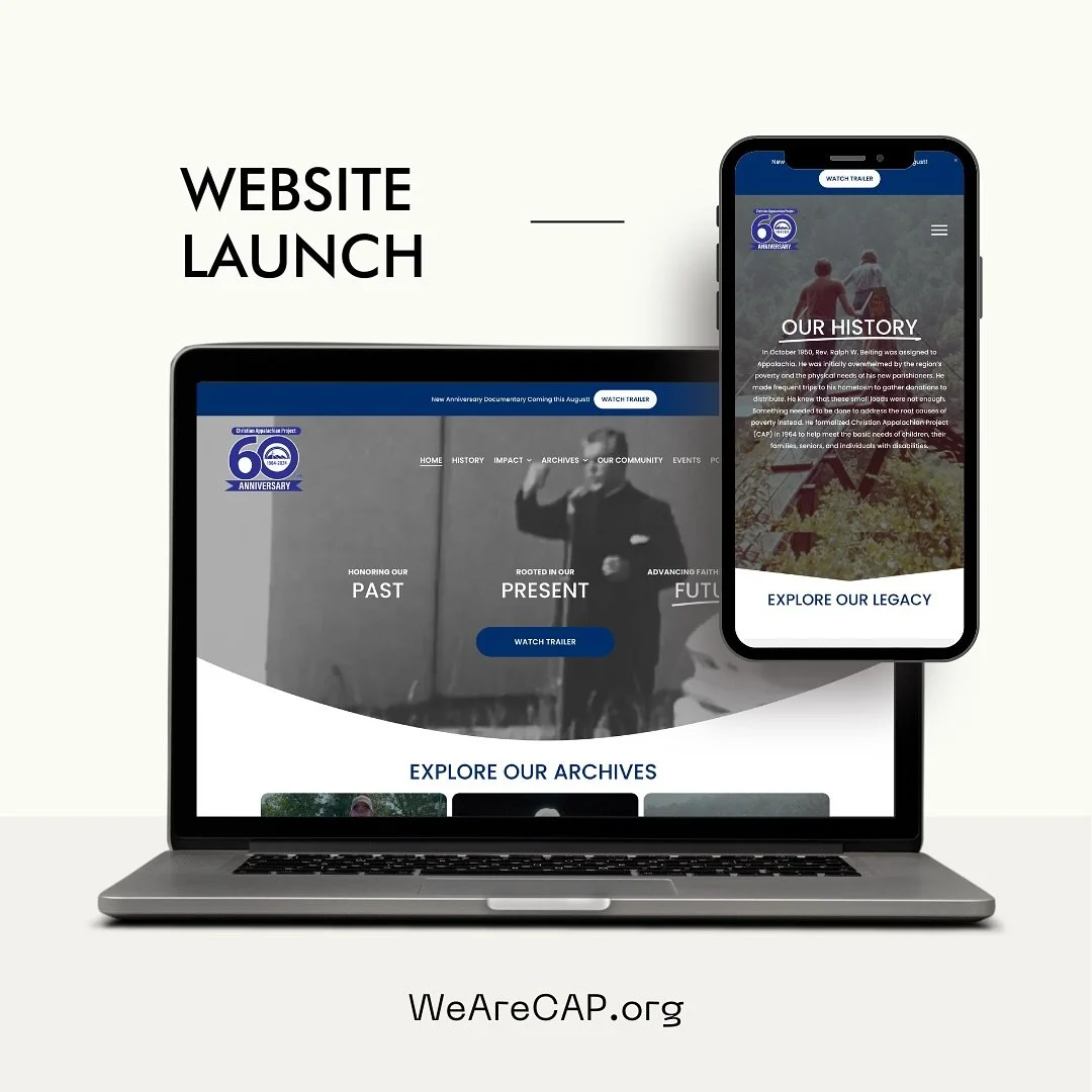 NEW WEBSITE ALERT π¨
Welcoming our newest development of WeAreCAP.org for their 60th anniversary π
WE WORKED ON...
ποΈ Archive build for videos, audio, publications, and more
π§ Integrating existing email marketing and donations 
π Gallery build