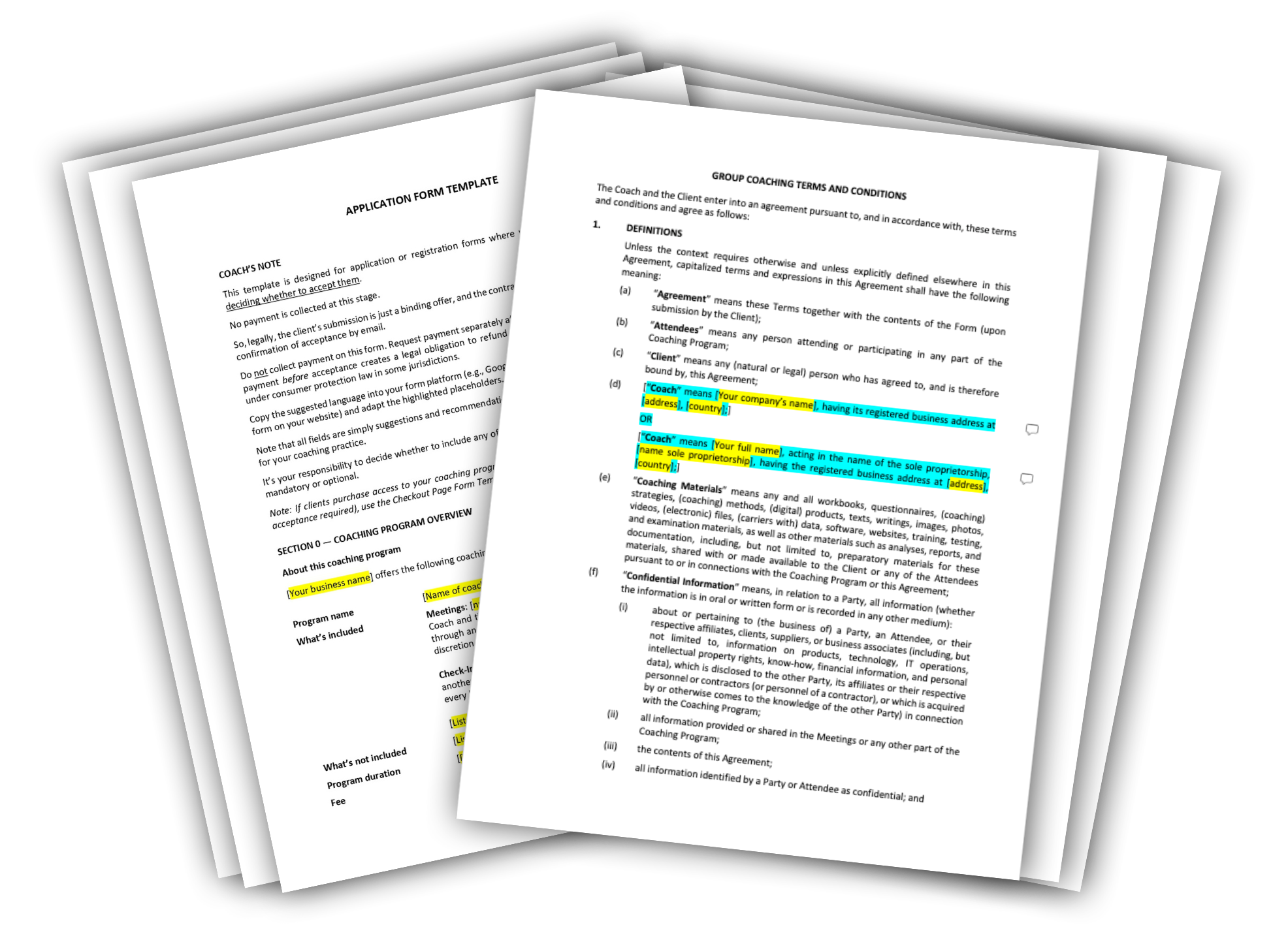 Group Coaching Terms and Conditions