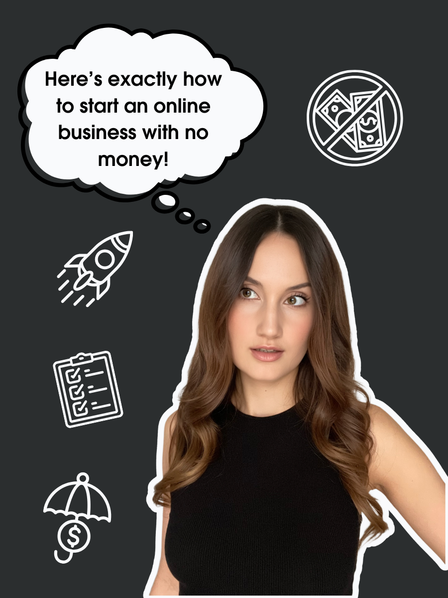 how to start an online business with no money