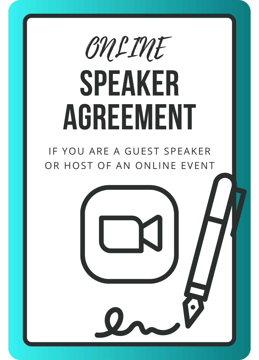 speaker contract template