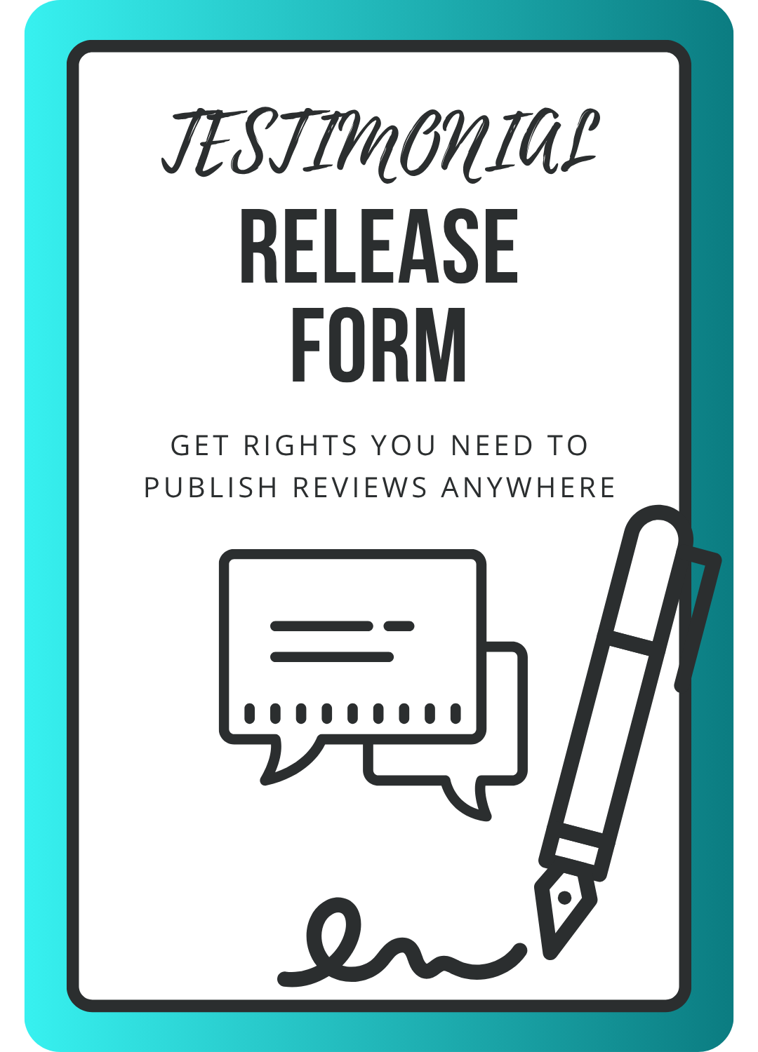 testimonial release form template