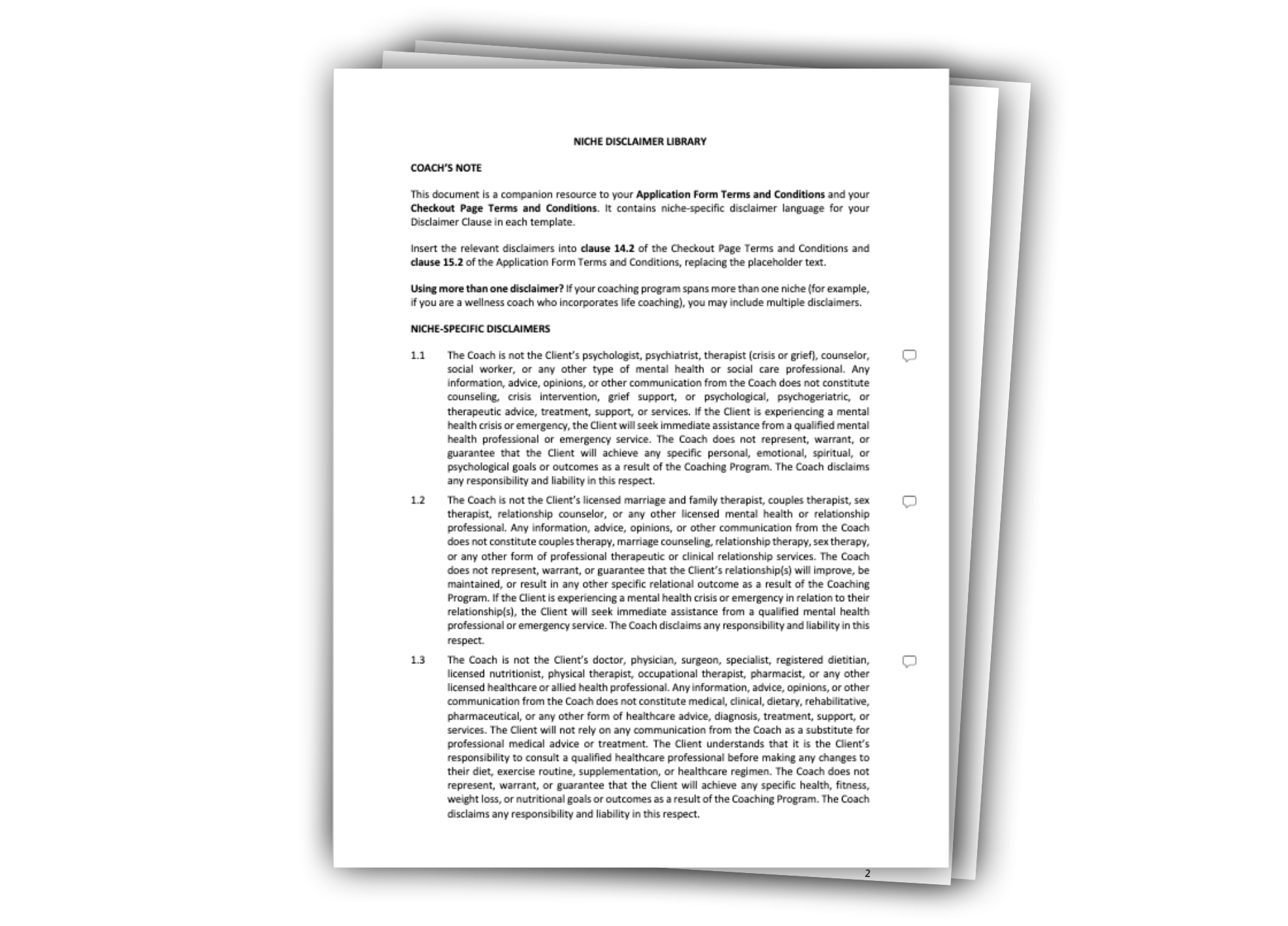 Group Coaching Terms and Conditions PDF