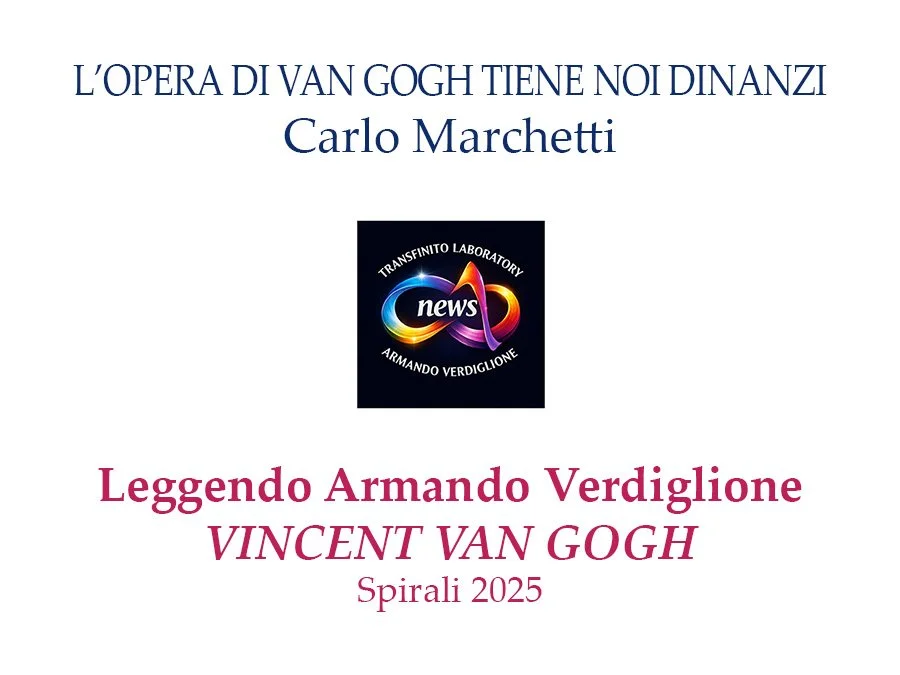 L’opera di Van Gogh tiene noi dinanzi