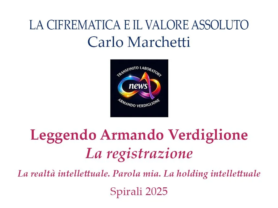 La cifrematica e il valore assoluto