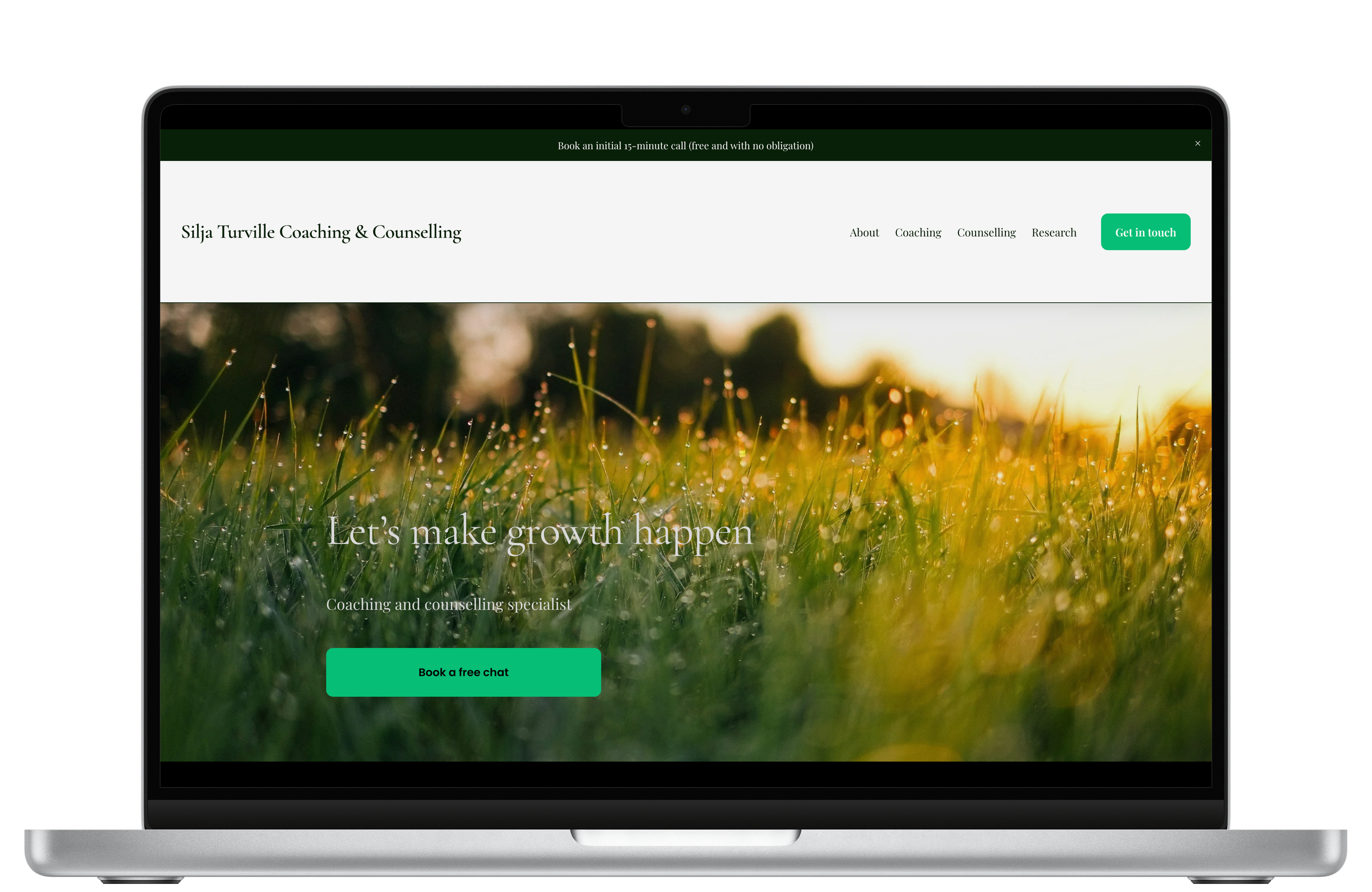 Silja Turville Coaching & Counselling website design
