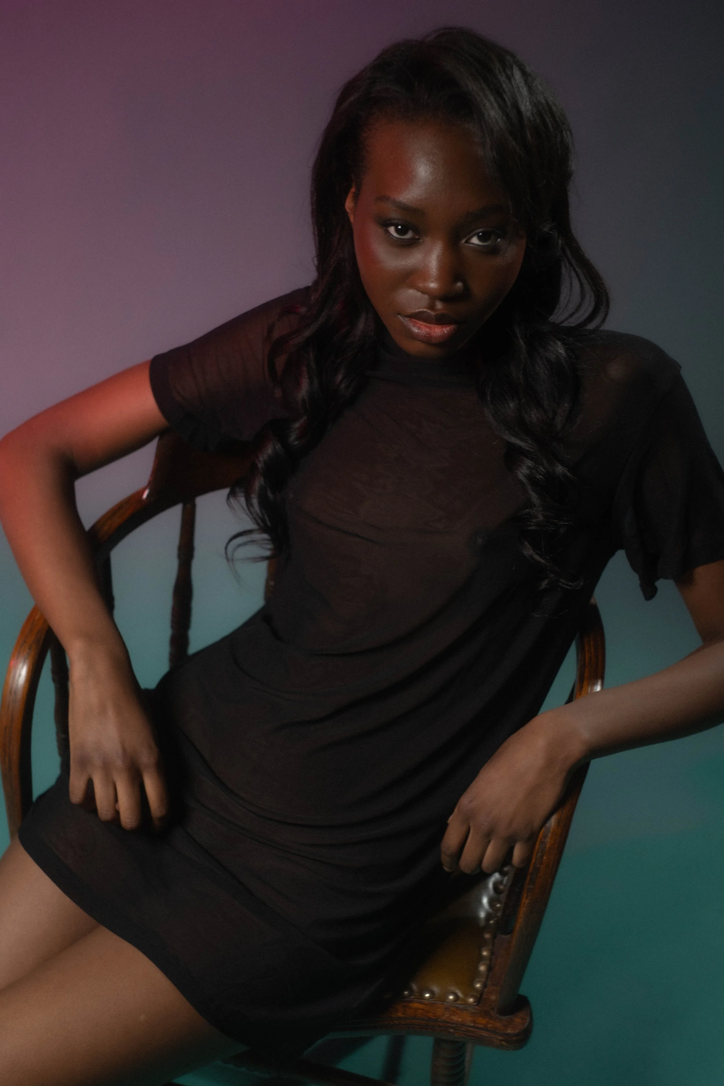 Zabi, London model - Editorial Fashion Studio Photoshoot