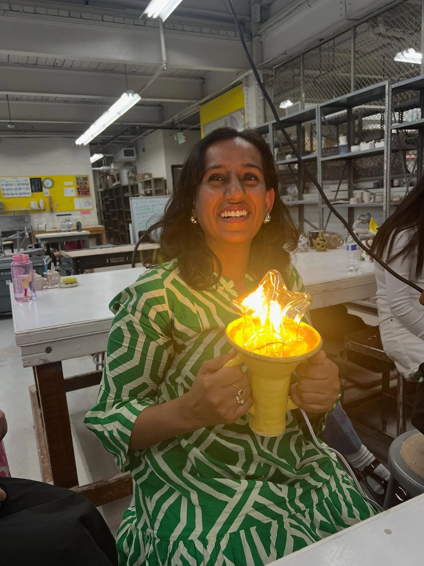 I made some ceramics! I recently tried my hand at wheel thrown ceramics, and for one of my projects, I had to make a set of objects using the wheel. I wanted to create work that could allow me to celebrate myself more, so I created objects I would li