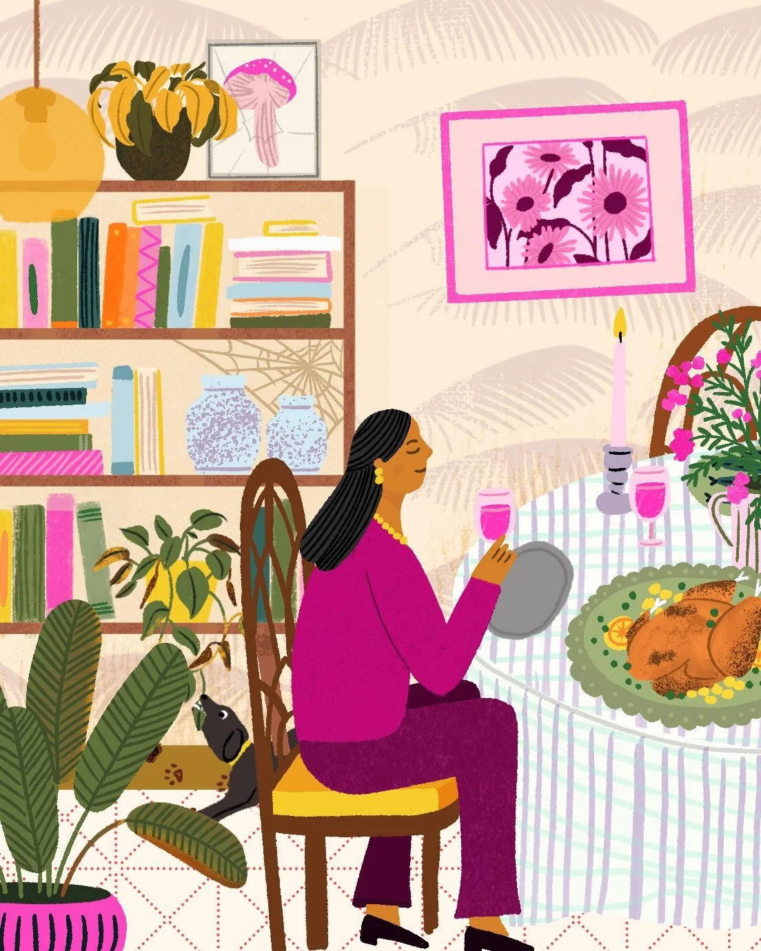 Had a great time making this for @thegirlfriendletter! This may or may not be inspired by real life things that have grated my nerves the past year, not limited to the tilted photo frames, the cobwebs, the dog, the slightly overcooked food, and of co