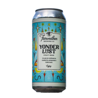 Fairweather Yonder Lust
Fruit Beer
Tart pale ale conditioned on strawberries, pomegranate & Sicilian Lemon.
Profile: Topical milkshake, guava, fresh zest.
$8.99