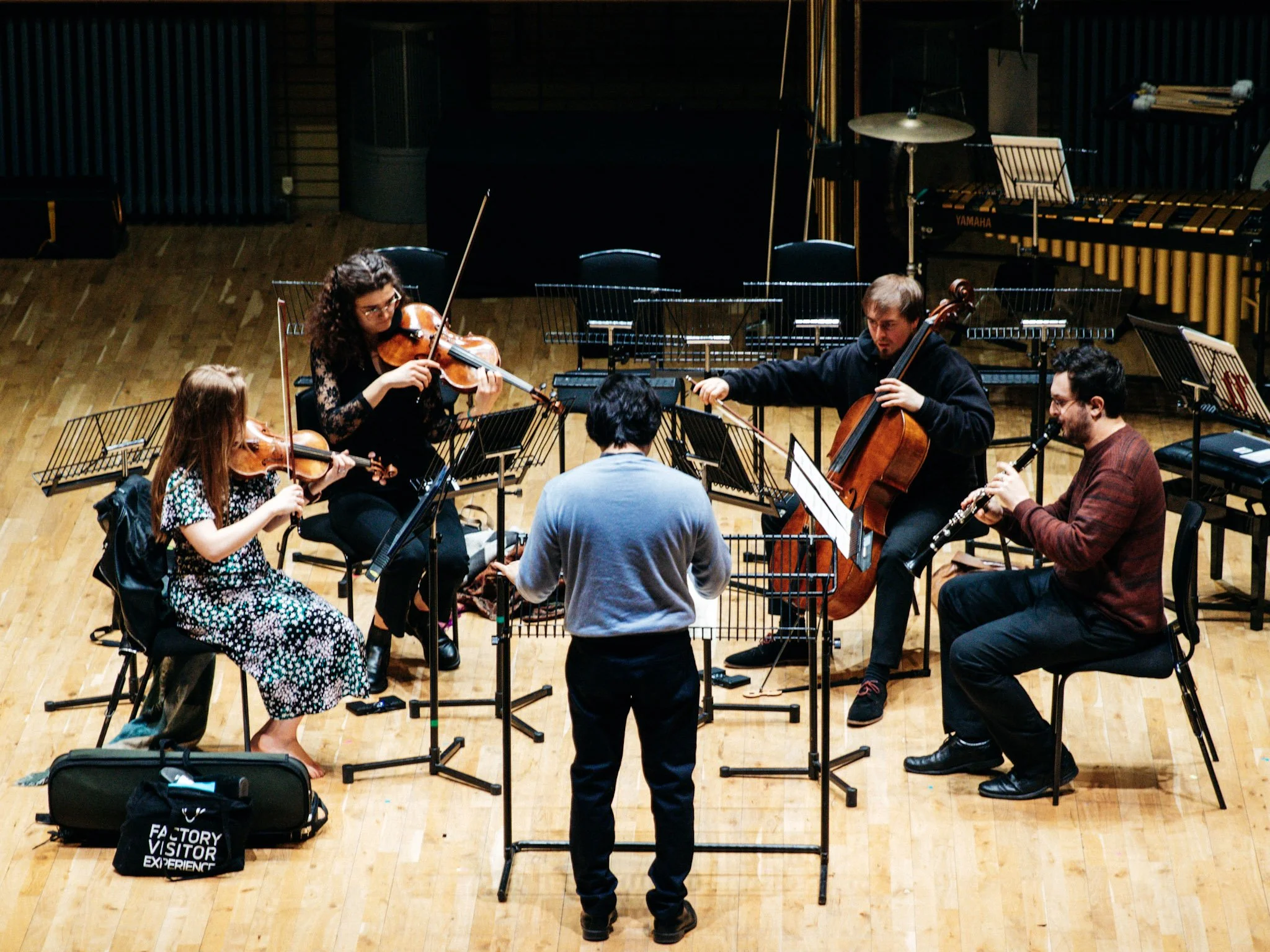 Playing some Fujikura with Kazuki Yamada at the CBSO Centre