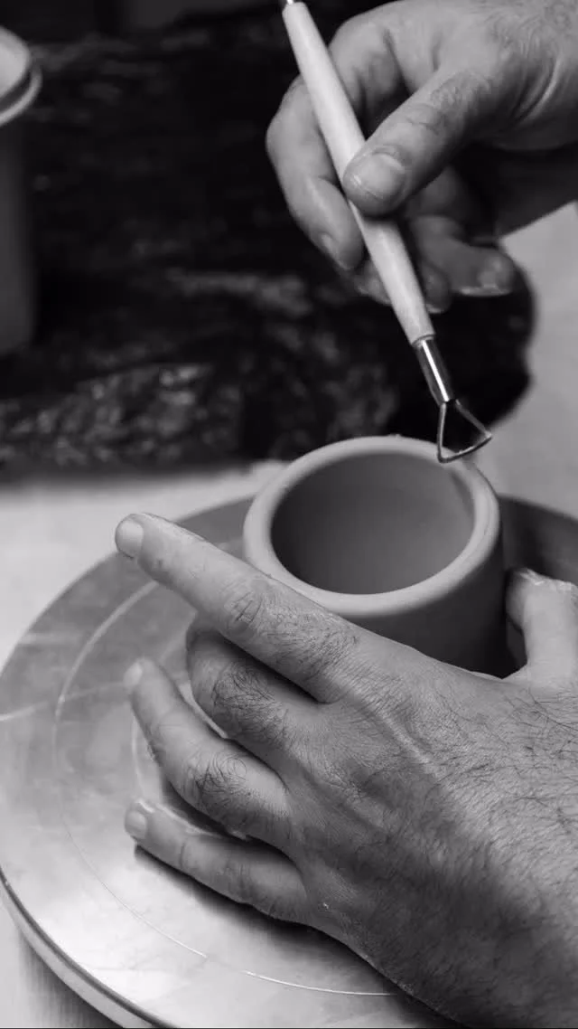 Every piece begins with an idea — a sketch, a shape, a vision.
In @grayn.design we design, mold, and craft each ceramic by hand.
It’s a slow process, but that’s the beauty of it: the rhythm of clay, the touch of human hands, the mar