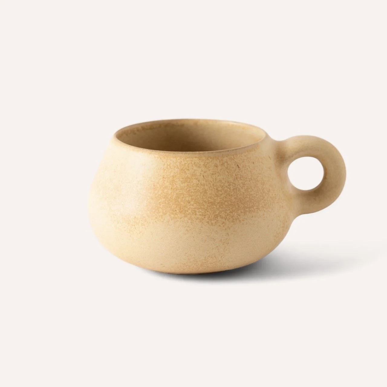 Kamshé | Handmade Ceramic Cup - Stone Beige - 320 ml