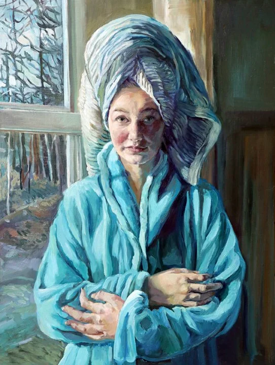 Blue Girl, 24 x 18, oil, 2023