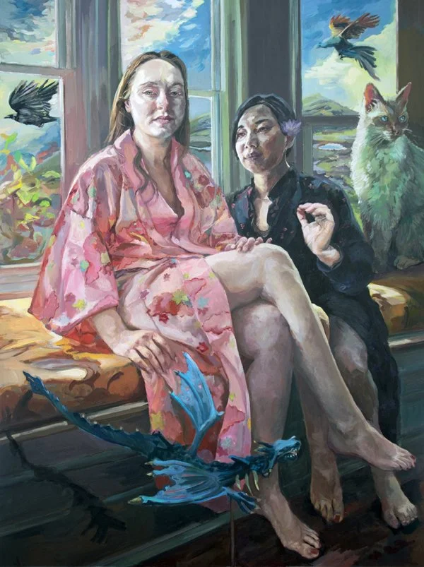 Equinox, oil on cradled board, 48 x 36 in W, 2026