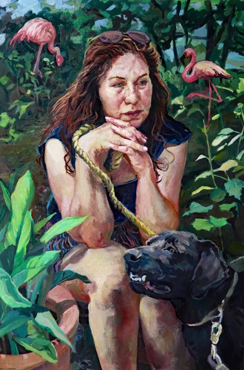 Sarah in the Summertime, oil, 36 x 24, 2023