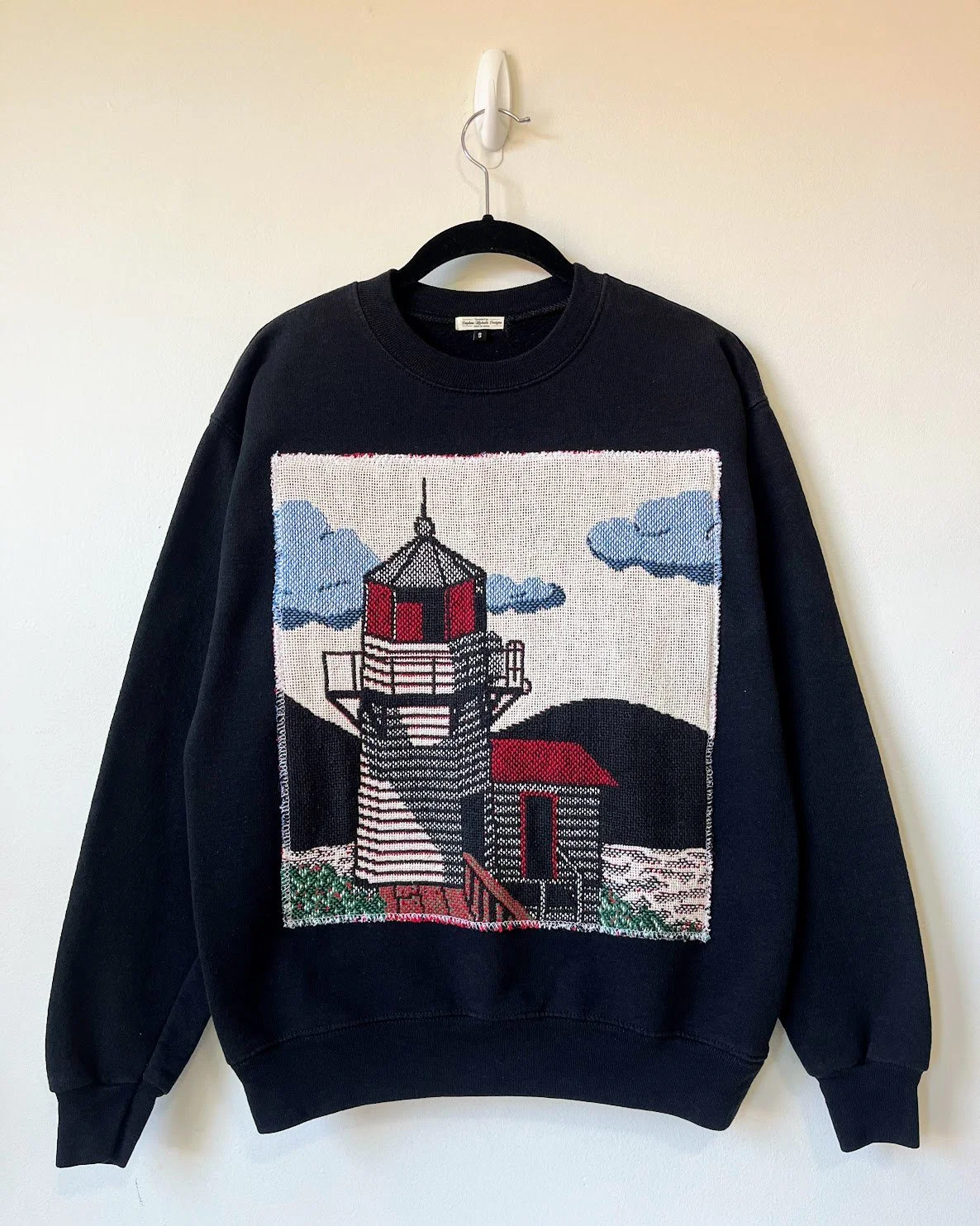 Black Lighthouse Crewneck (Small)