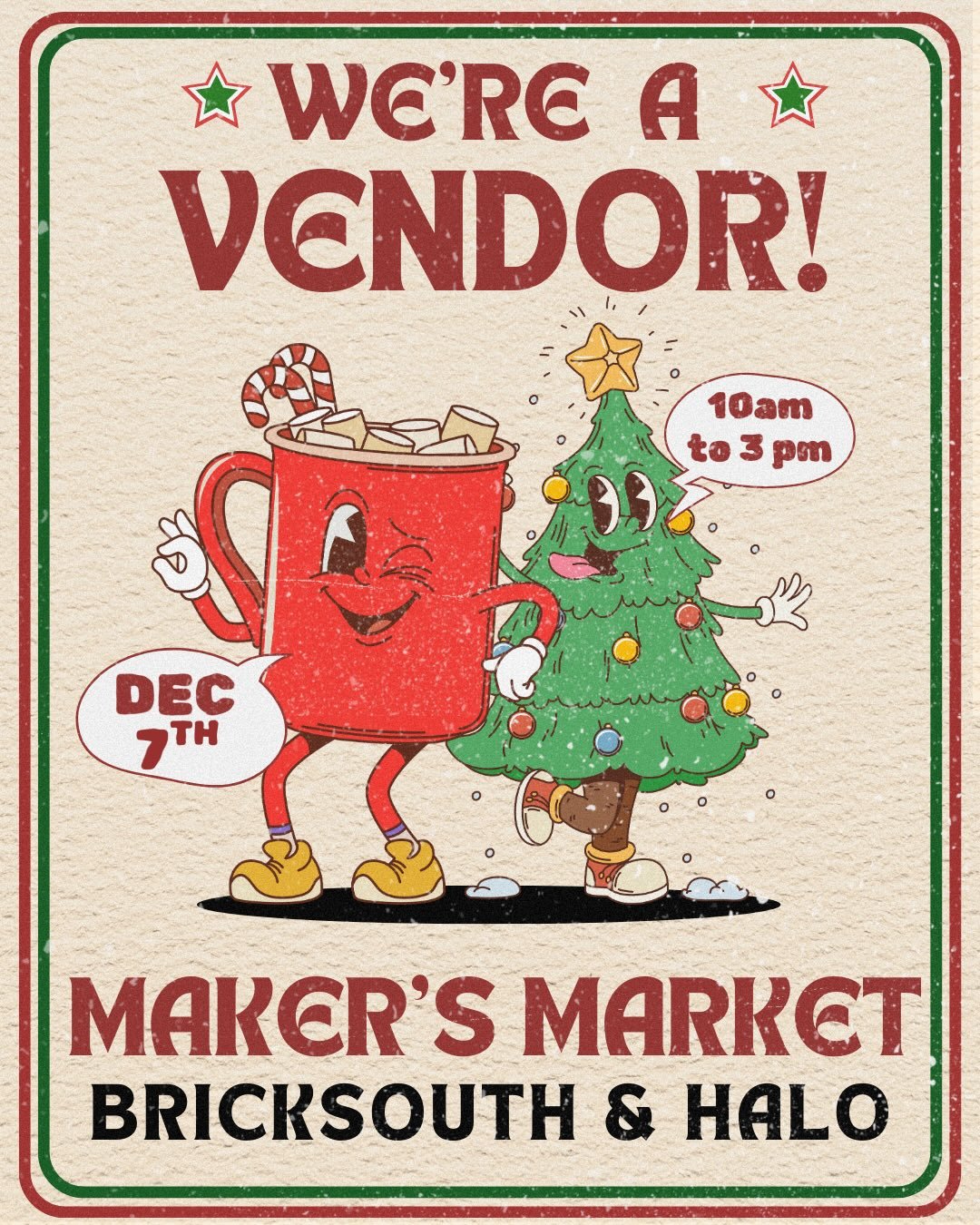 I will be at the @thompsonspoint Makers Market tomorrow 10-3 in Halo! Come shop from a variety of upcycled coats, vests, and sweatshirts! ❤️❤️ 
I have a bunch of one-of-a-kinda Christmas tree ornaments that make a perfect gift! 🎁