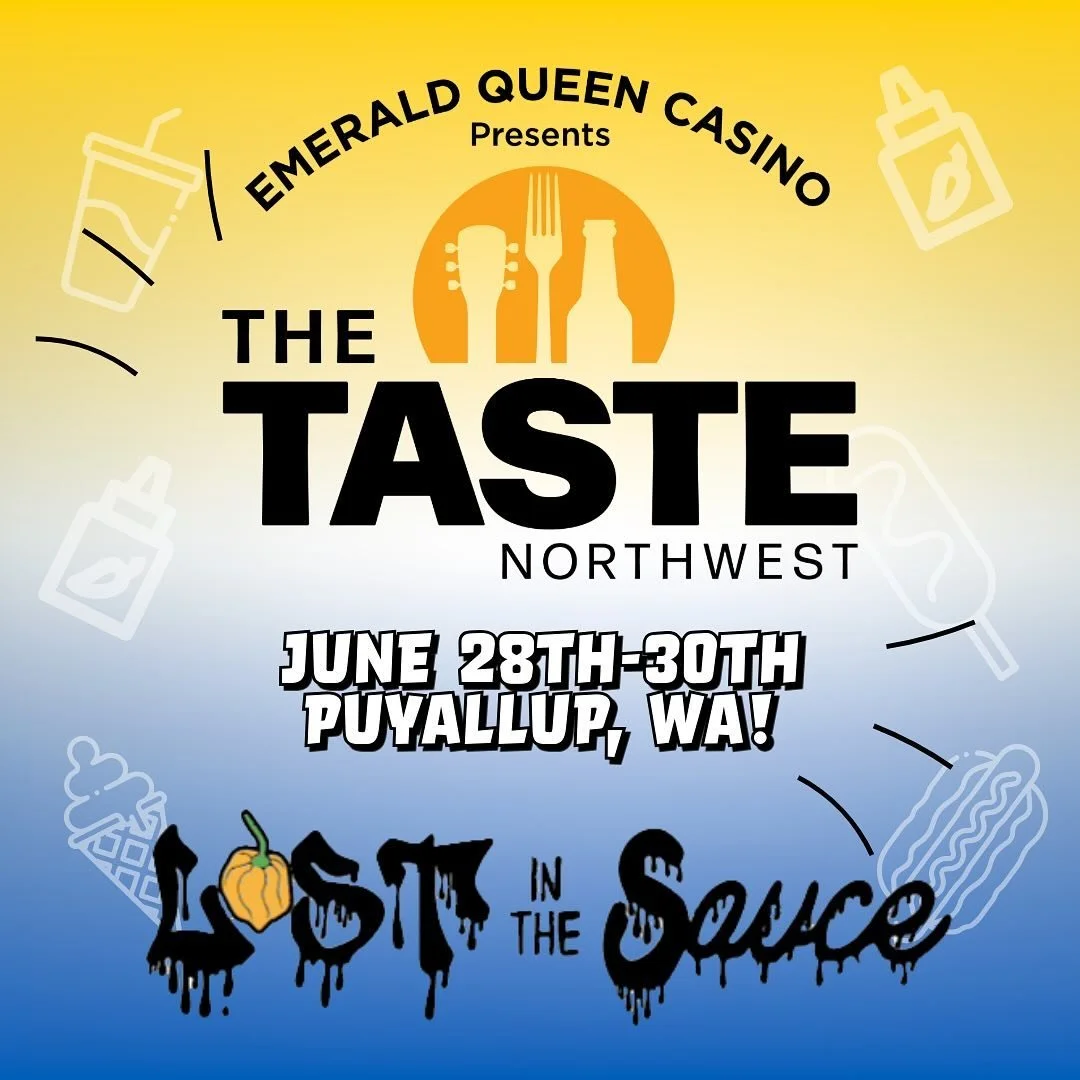 We&rsquo;re back in Puyallup! This time for The Taste of Northwest and packin&rsquo; our cherry sauces for you lovely Washingtonians. Come get your taste at @wastatefair #thetastenw 🐯🦜🐍🍒